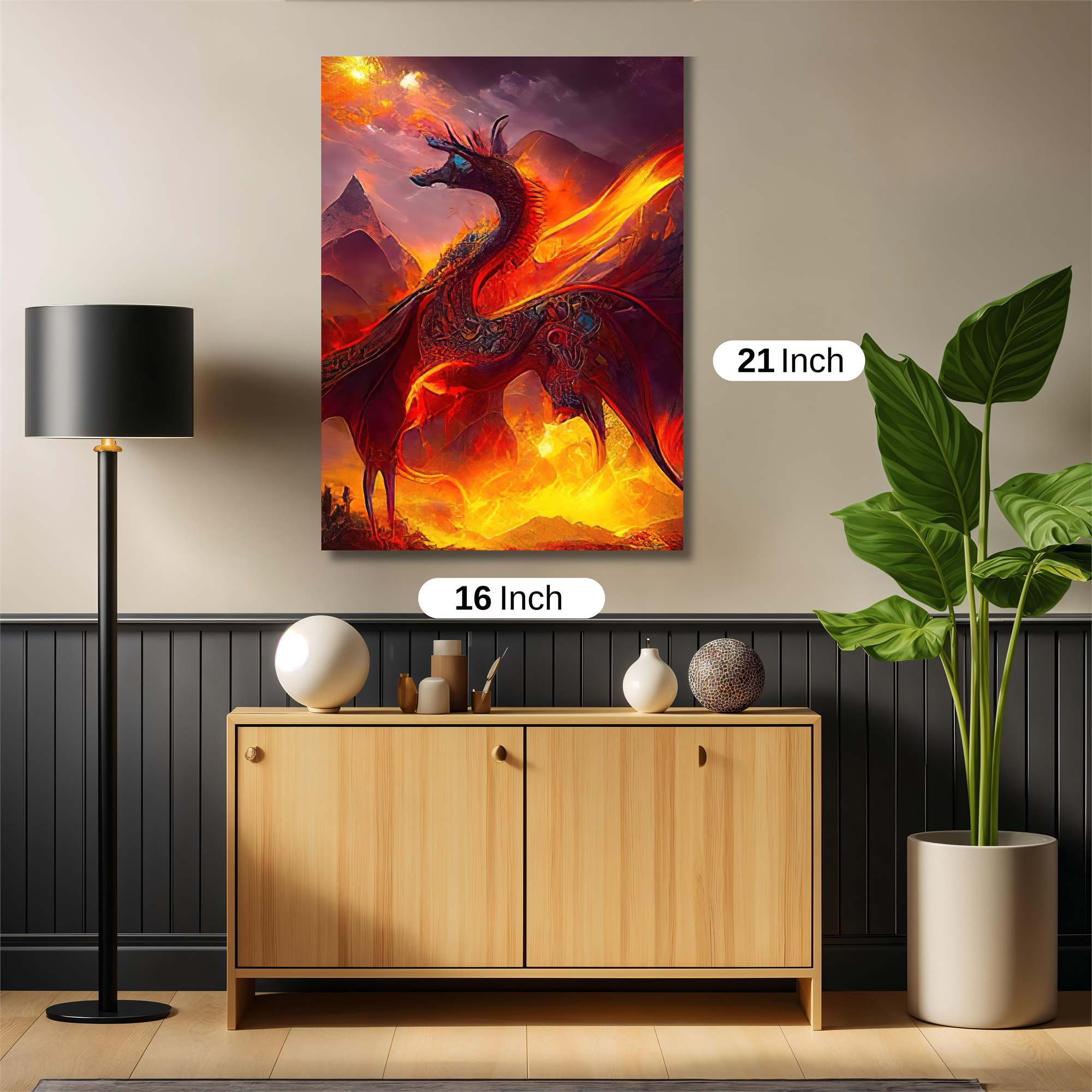 Dragon Blaze Safe Wall Magnetic / M