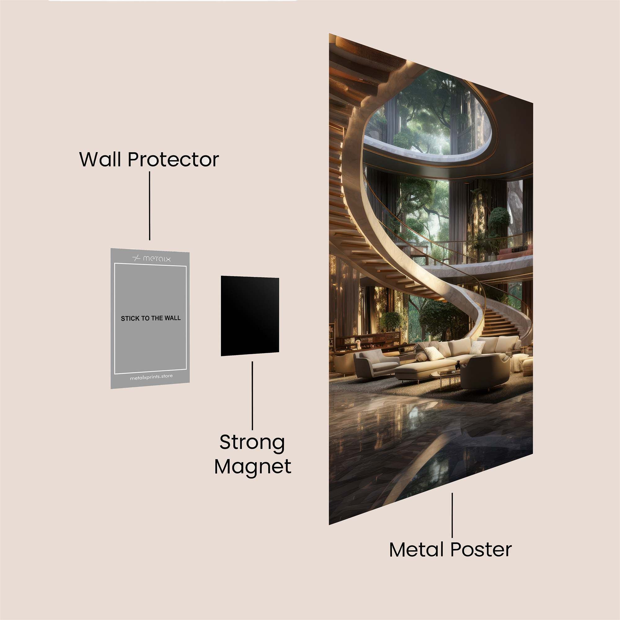 Jungle Serenity Safe Wall Magnetic / M
