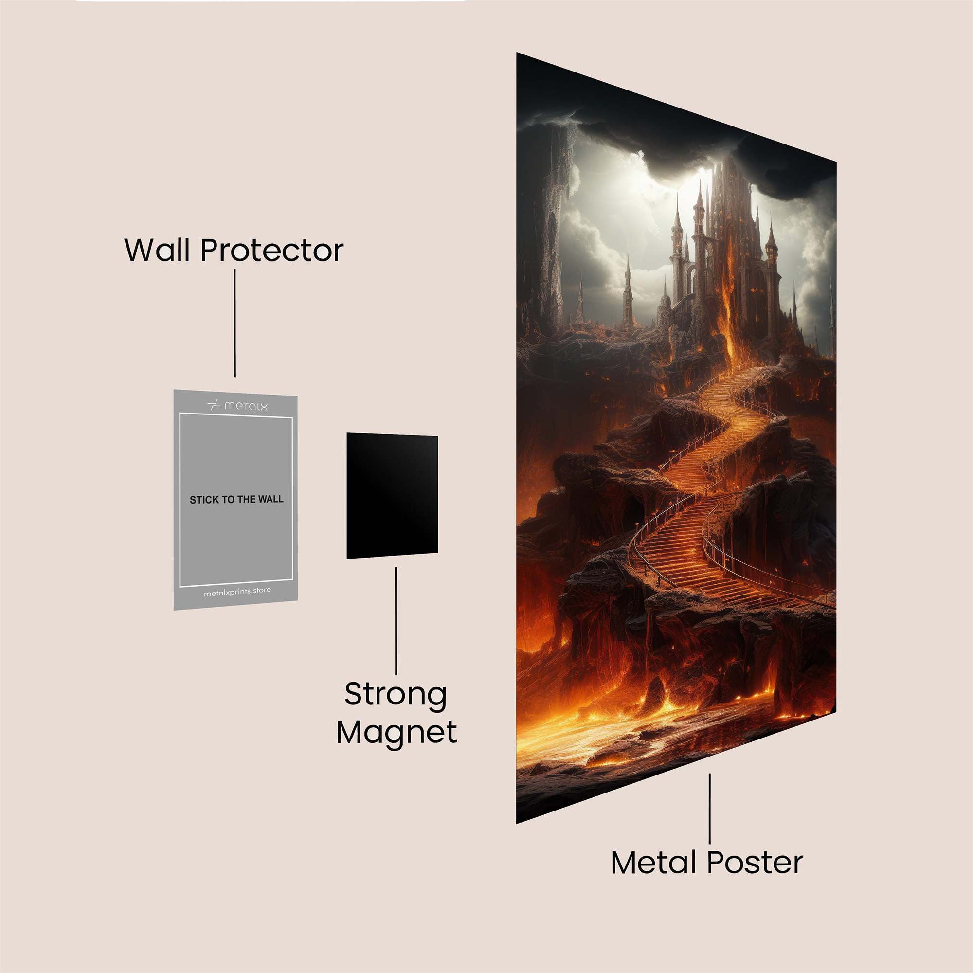 Doom Castle Safe Wall Magnetic / M