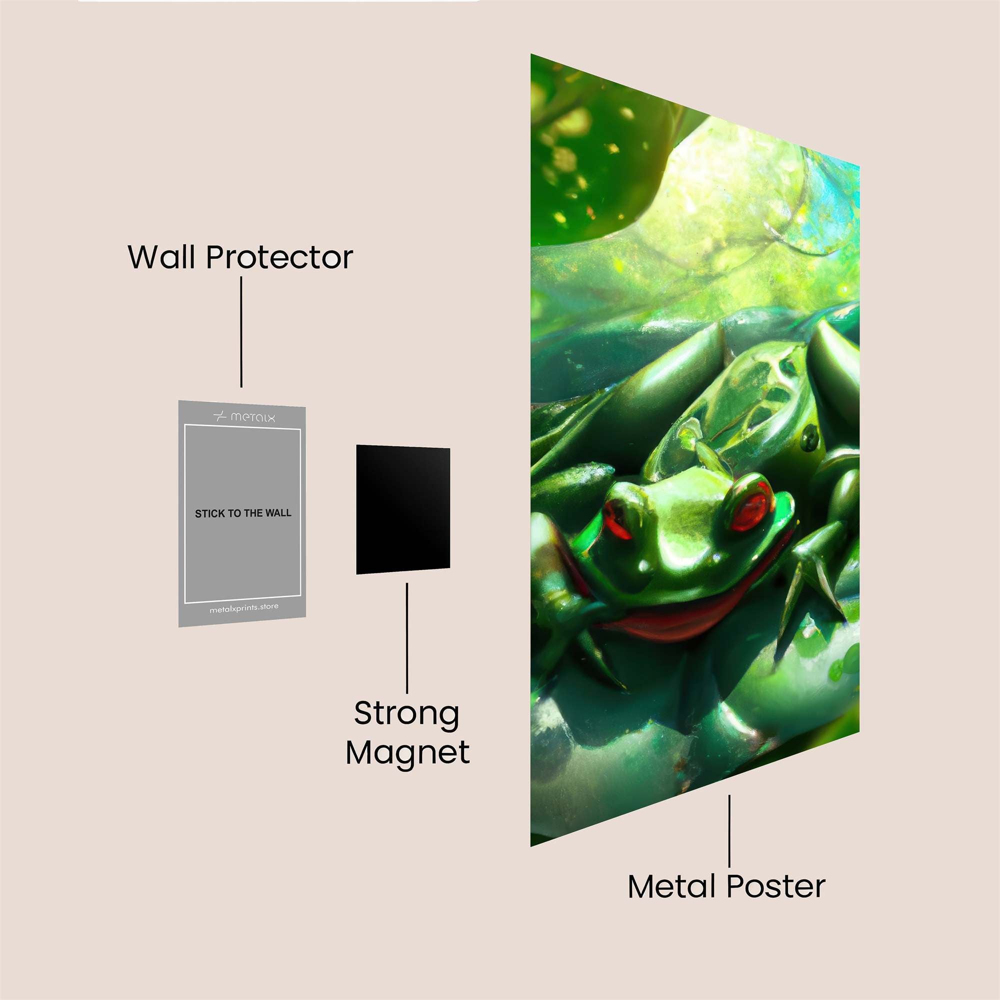Frog Serene Safe Wall Magnetic / M