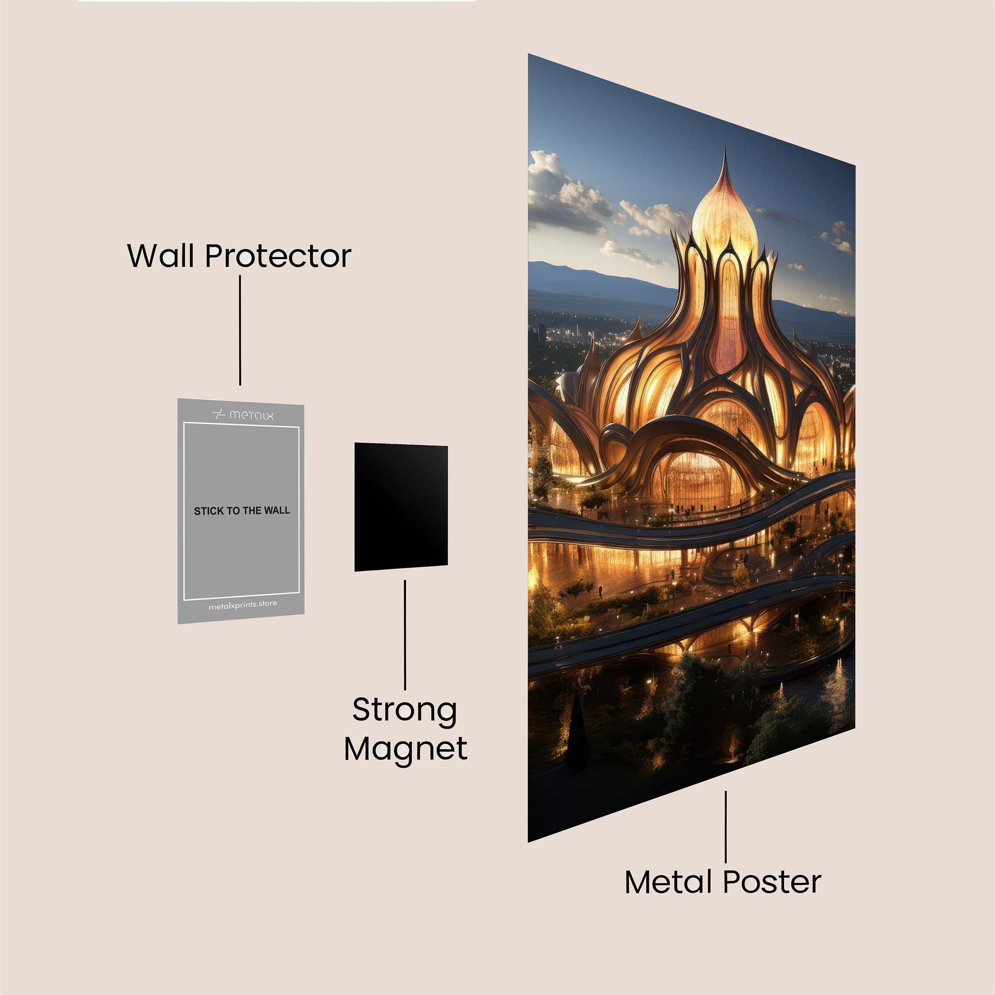 Lotus Enchantment Safe Wall Magnetic / M