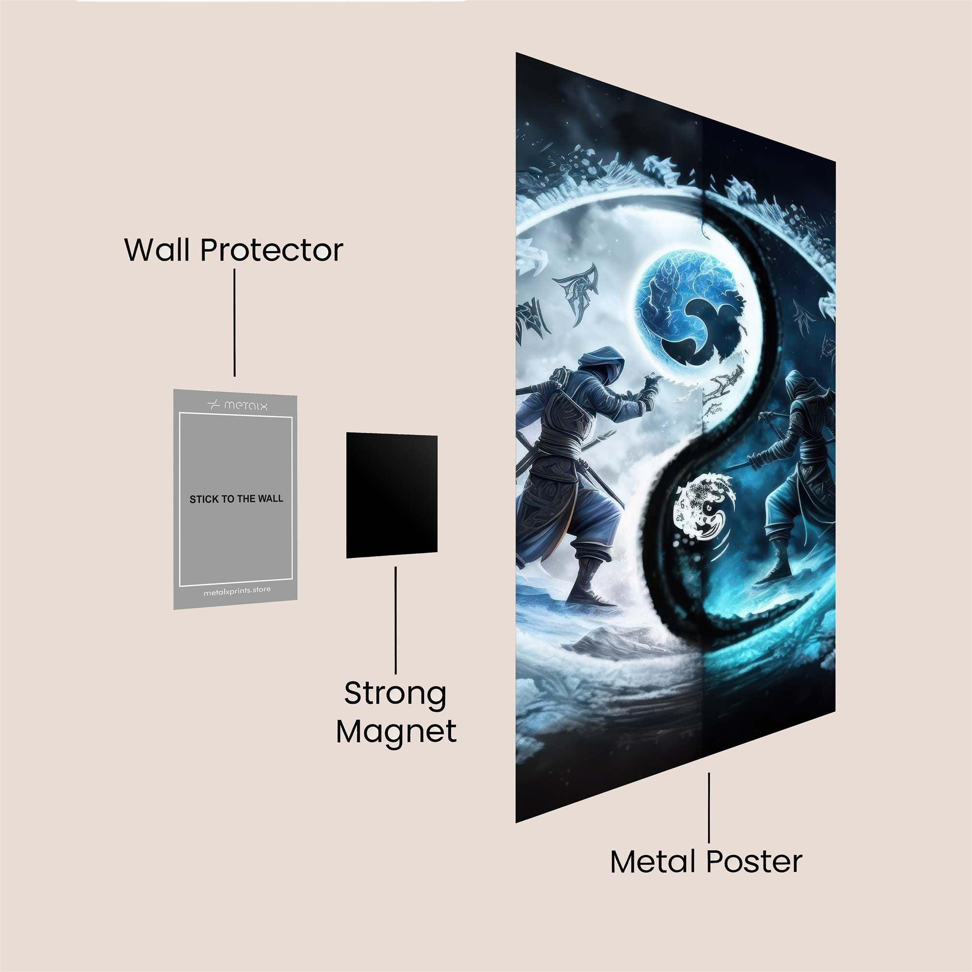 WarriorHarmony Safe Wall Magnetic / M
