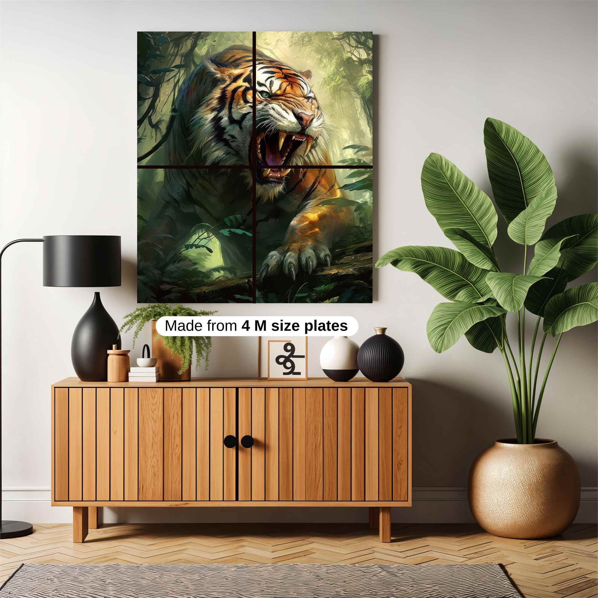 Tiger Ferocity Safe Wall Magnetic / M