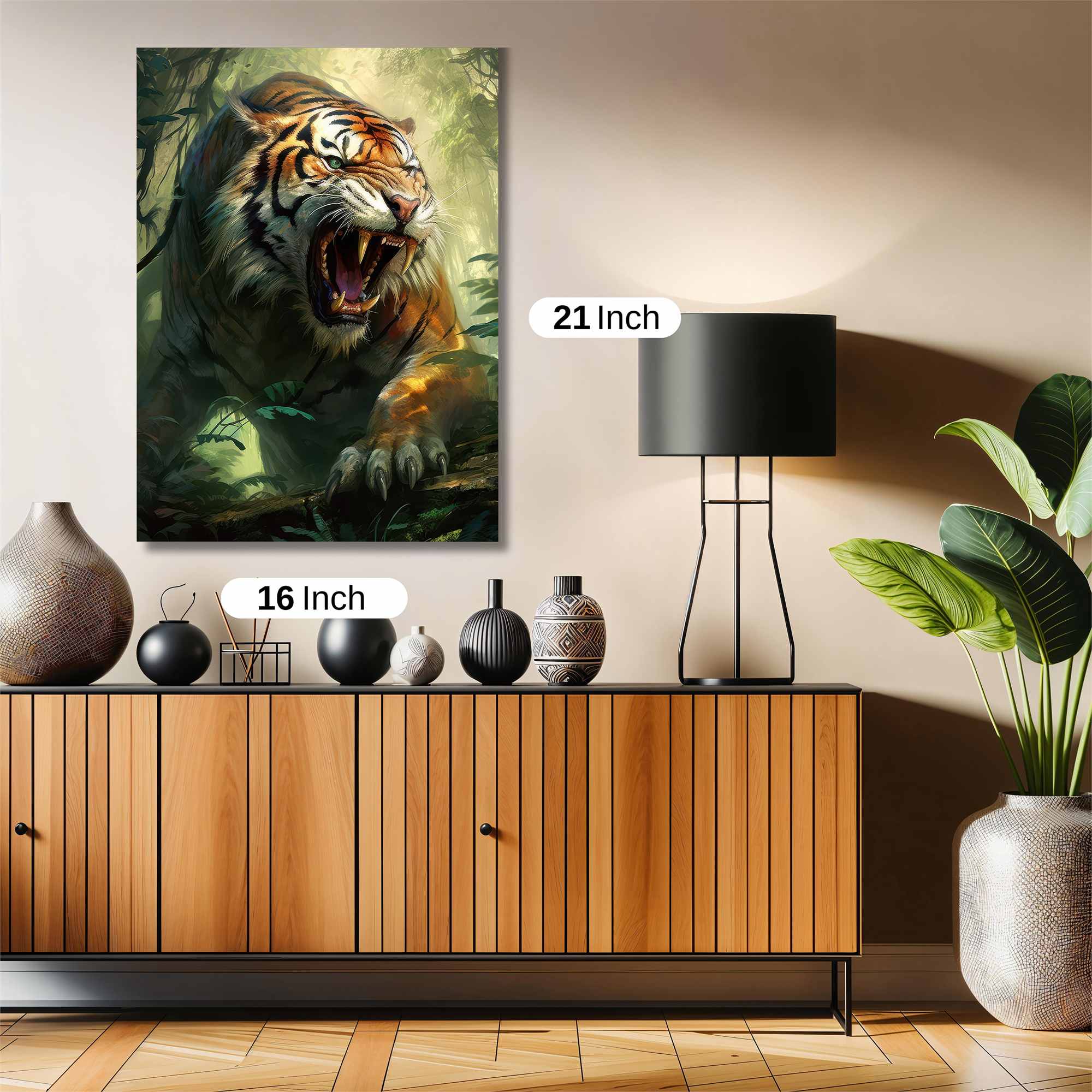 Tiger Ferocity Safe Wall Magnetic / M