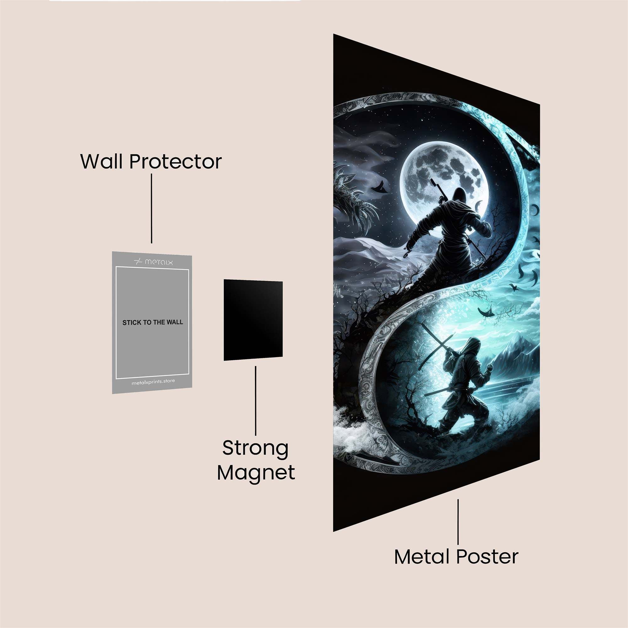 Warrior Duality Safe Wall Magnetic / M