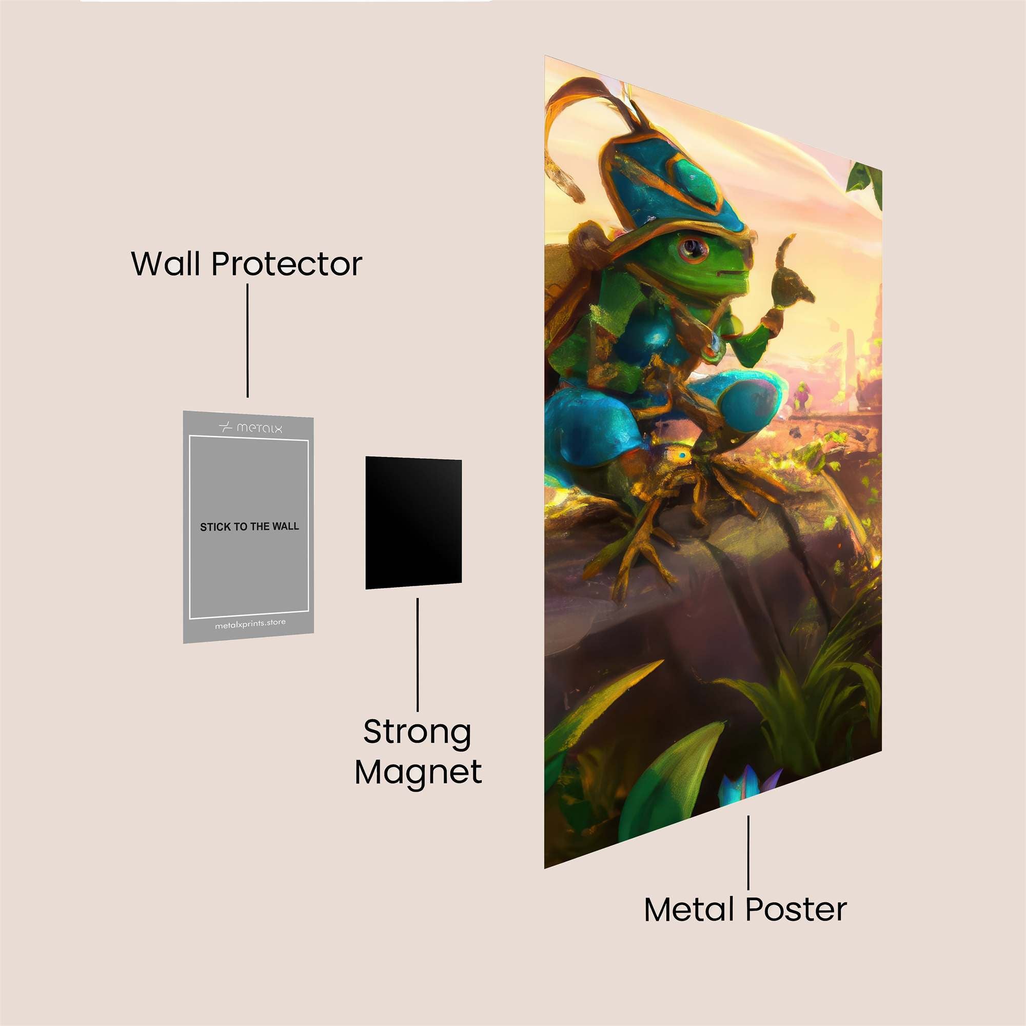 Frog Adventurer Safe Wall Magnetic / M