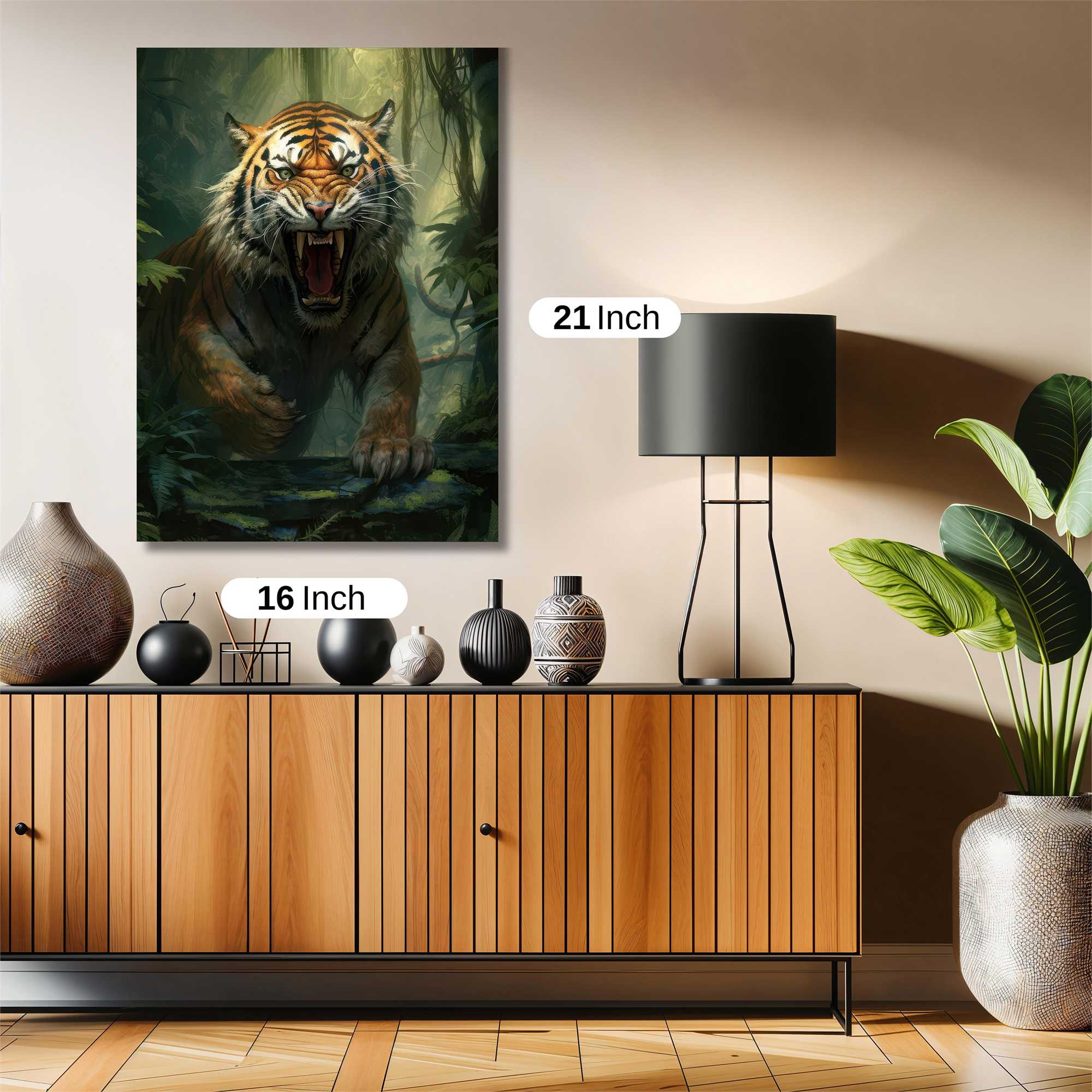 Tiger Ferocity Safe Wall Magnetic / M