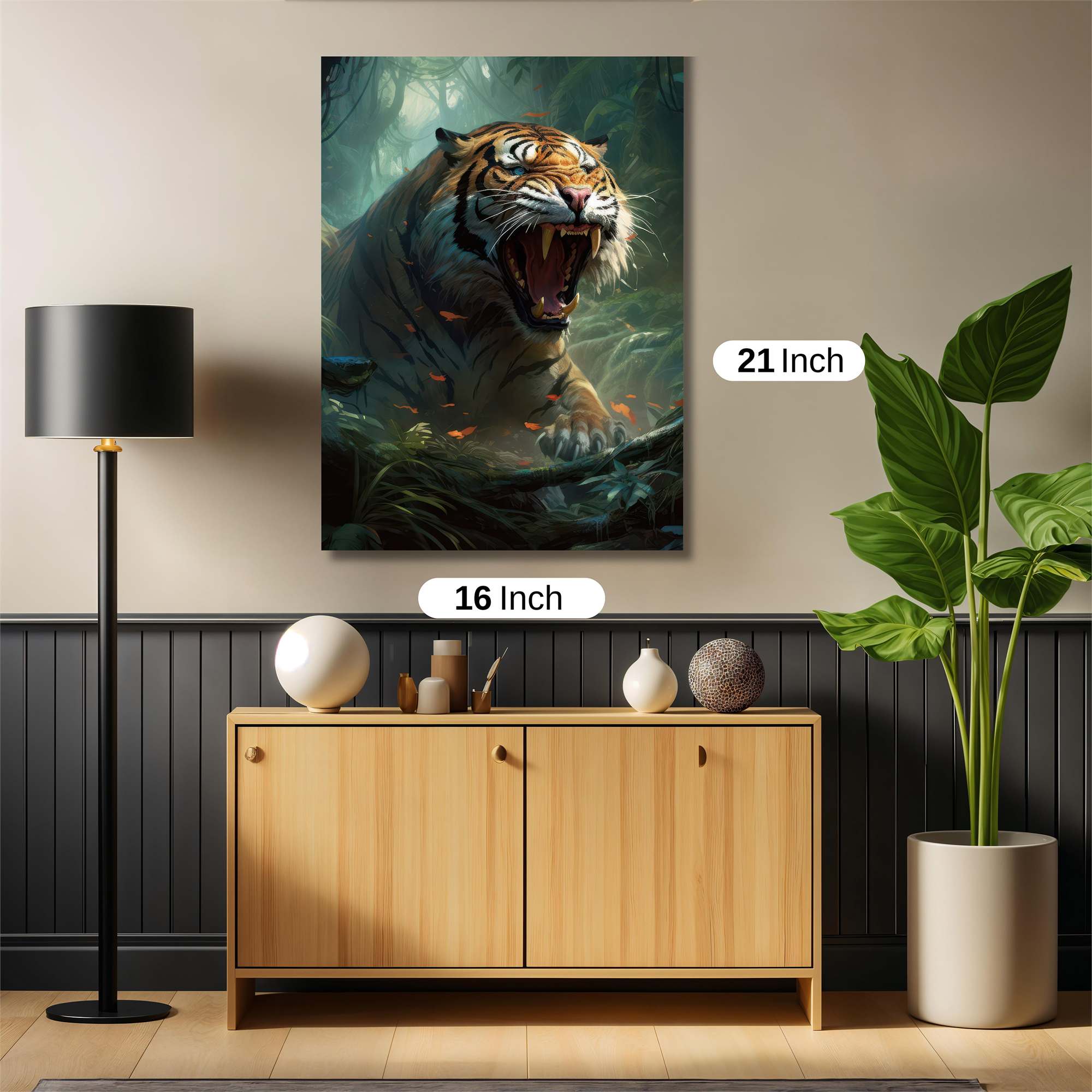 Tiger Rage Safe Wall Magnetic / M
