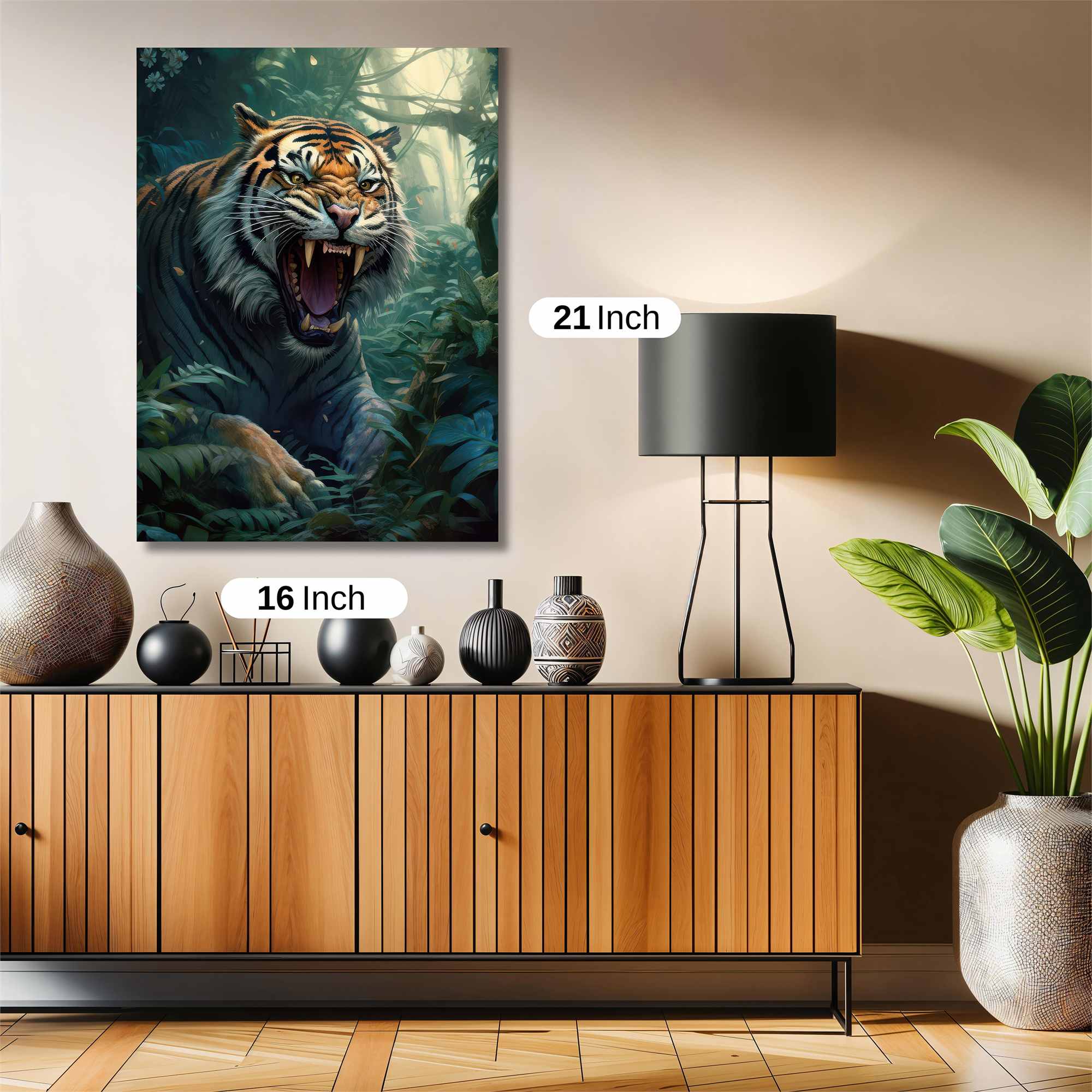 Tiger Menace Safe Wall Magnetic / M