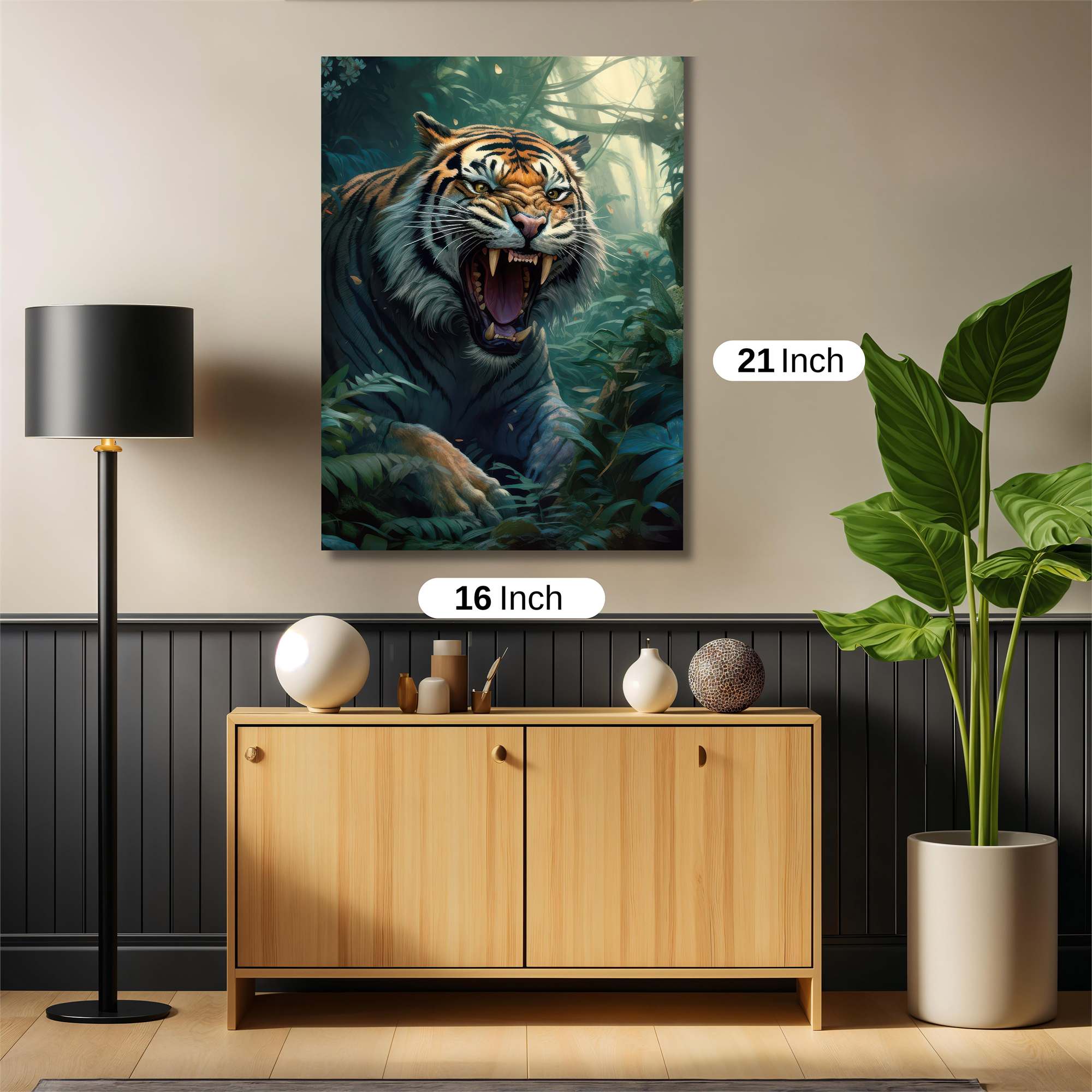 Tiger Menace Safe Wall Magnetic / M