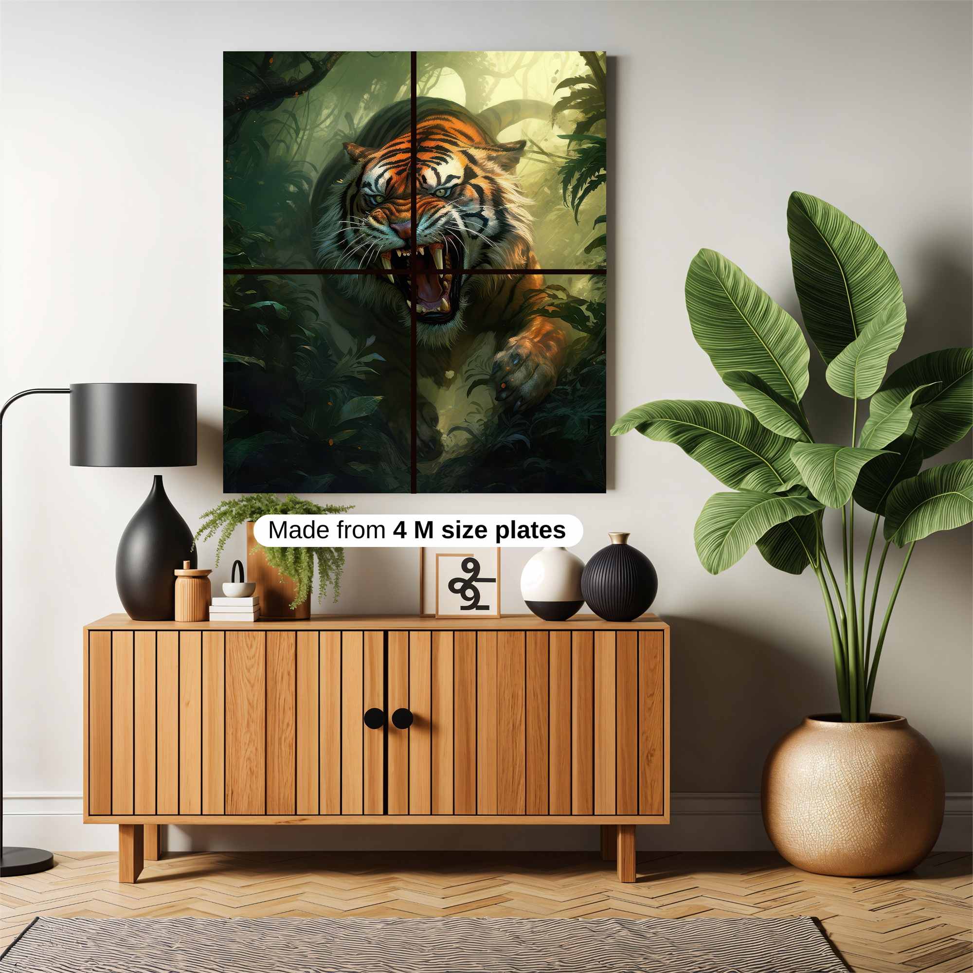 Tiger Ferocity Safe Wall Magnetic / M