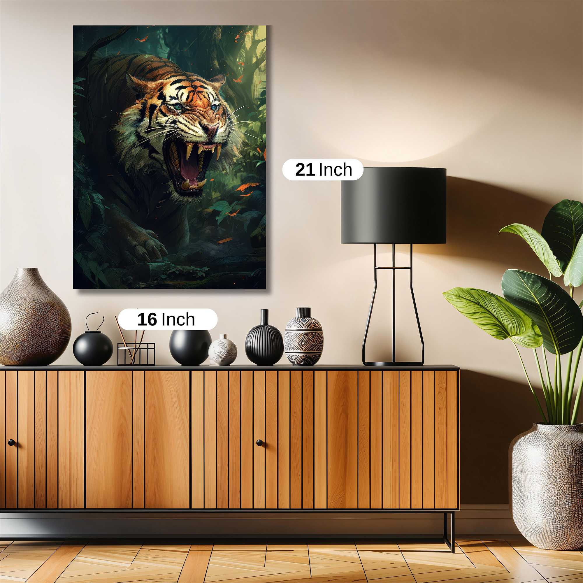Tiger Ferocity Safe Wall Magnetic / M