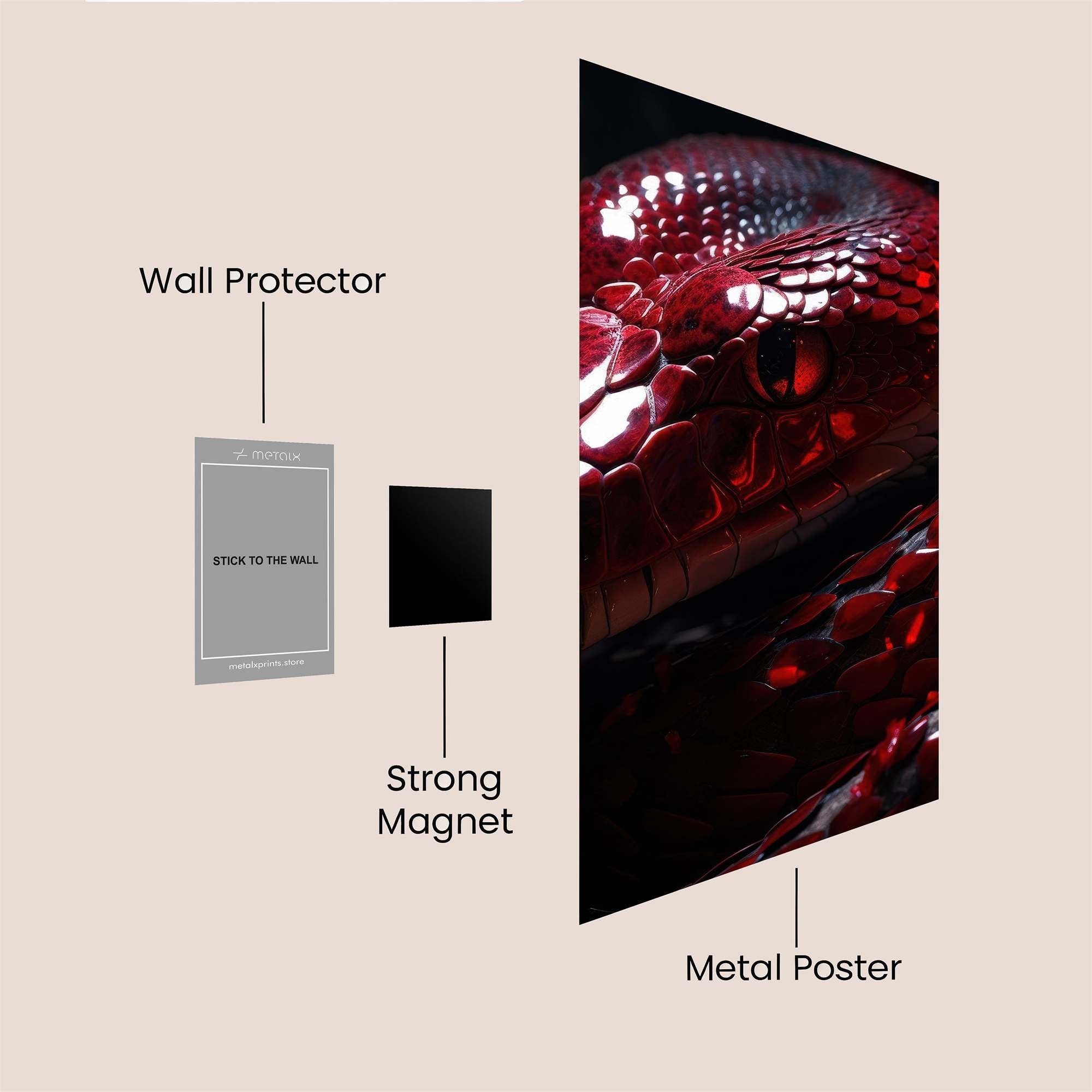 Crimson Menace Safe Wall Magnetic / M