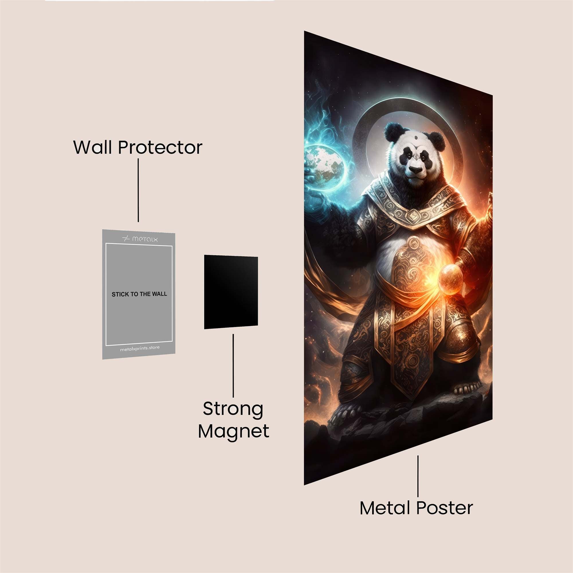 Panda Divine Safe Wall Magnetic / M