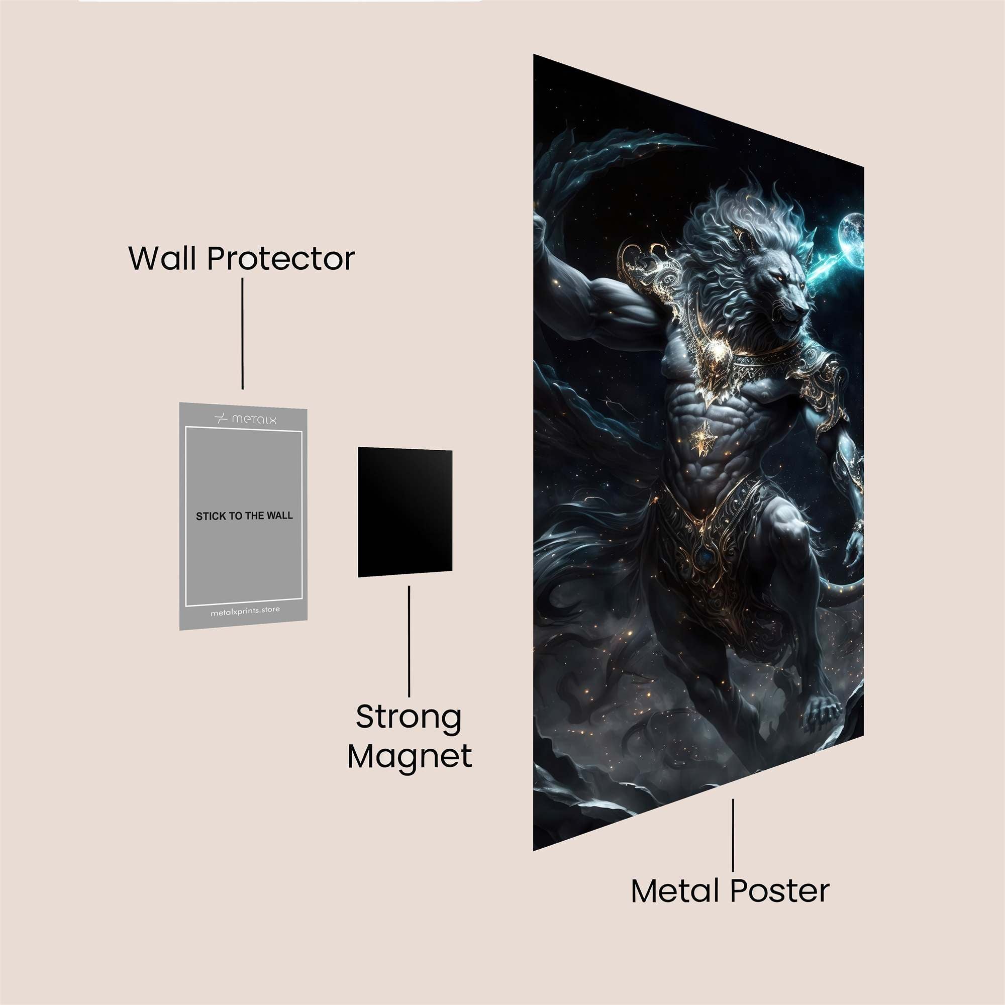 Lion Cosmic Safe Wall Magnetic / M