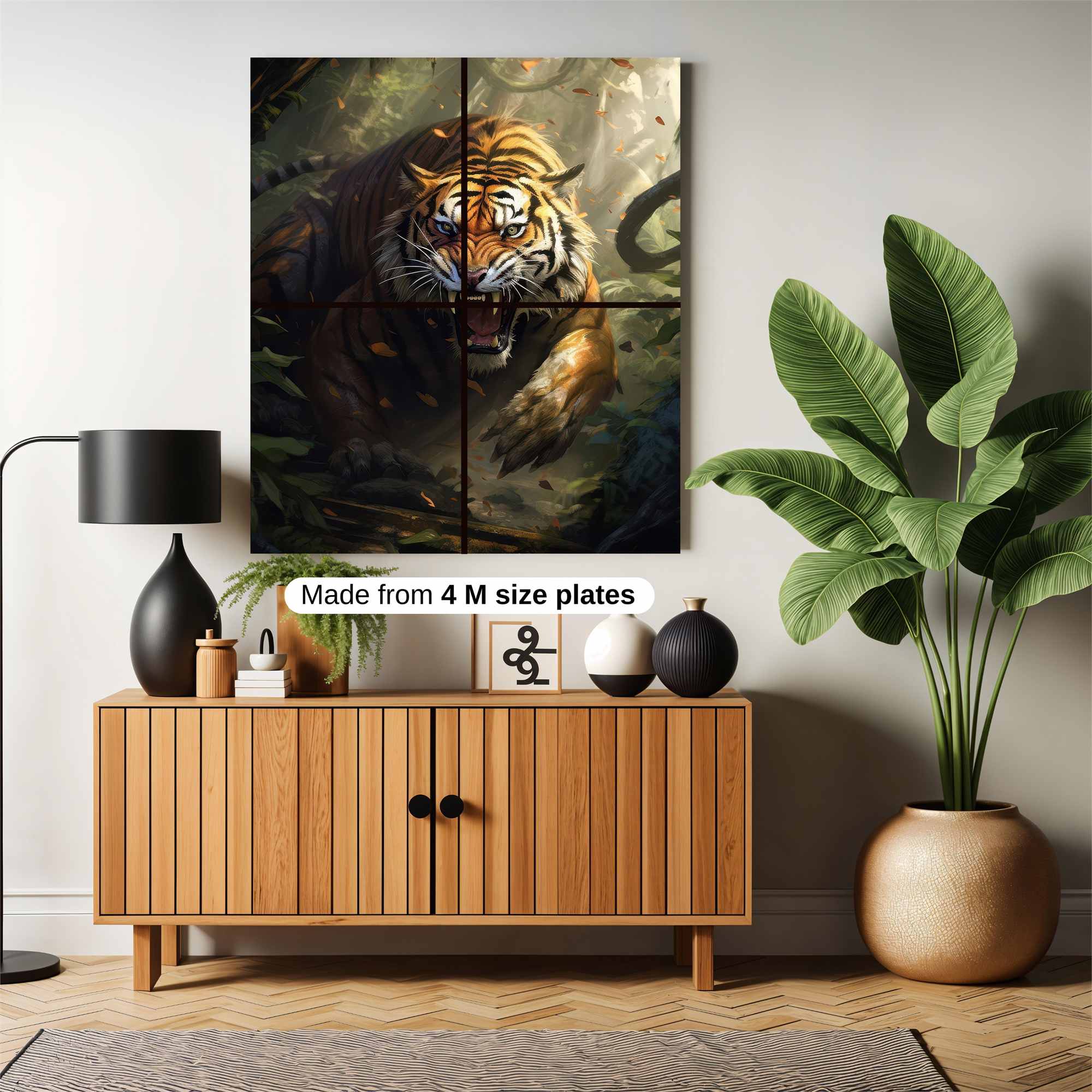 Tiger Ferocity Safe Wall Magnetic / M