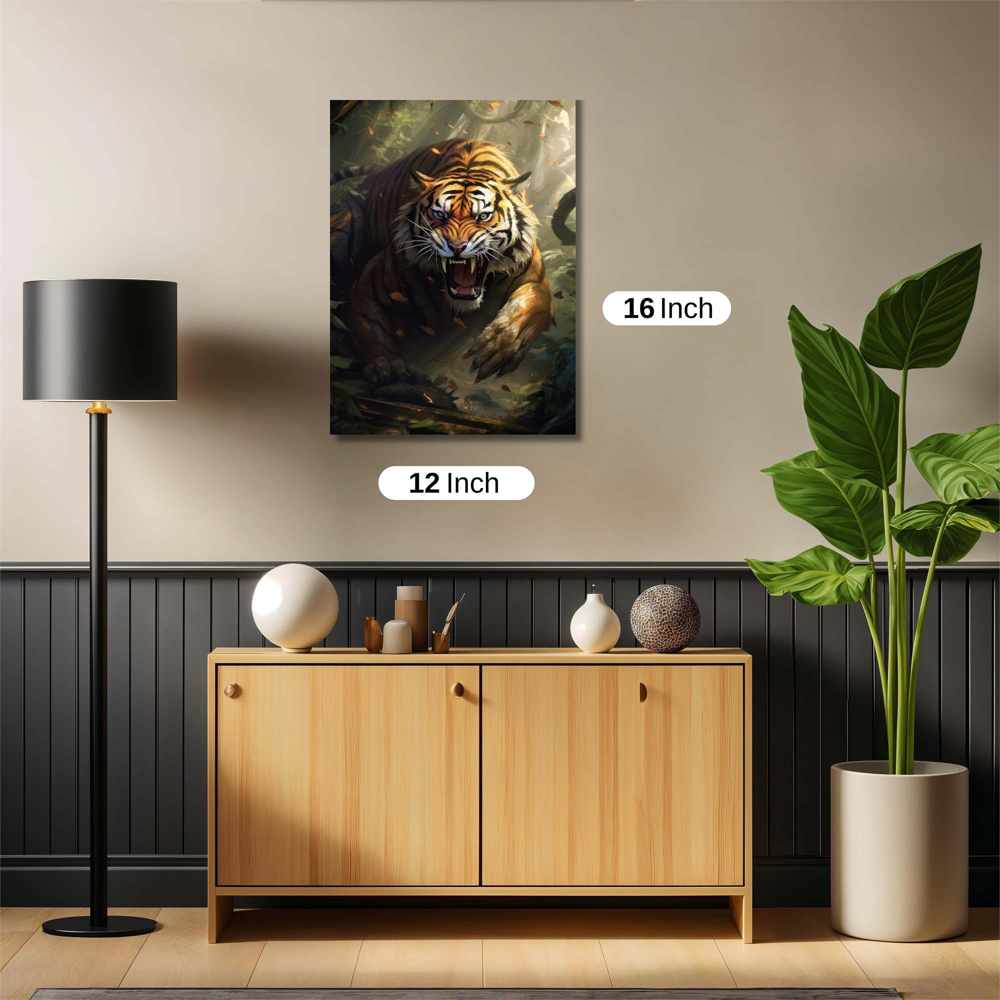 Tiger Ferocity Safe Wall Magnetic / M