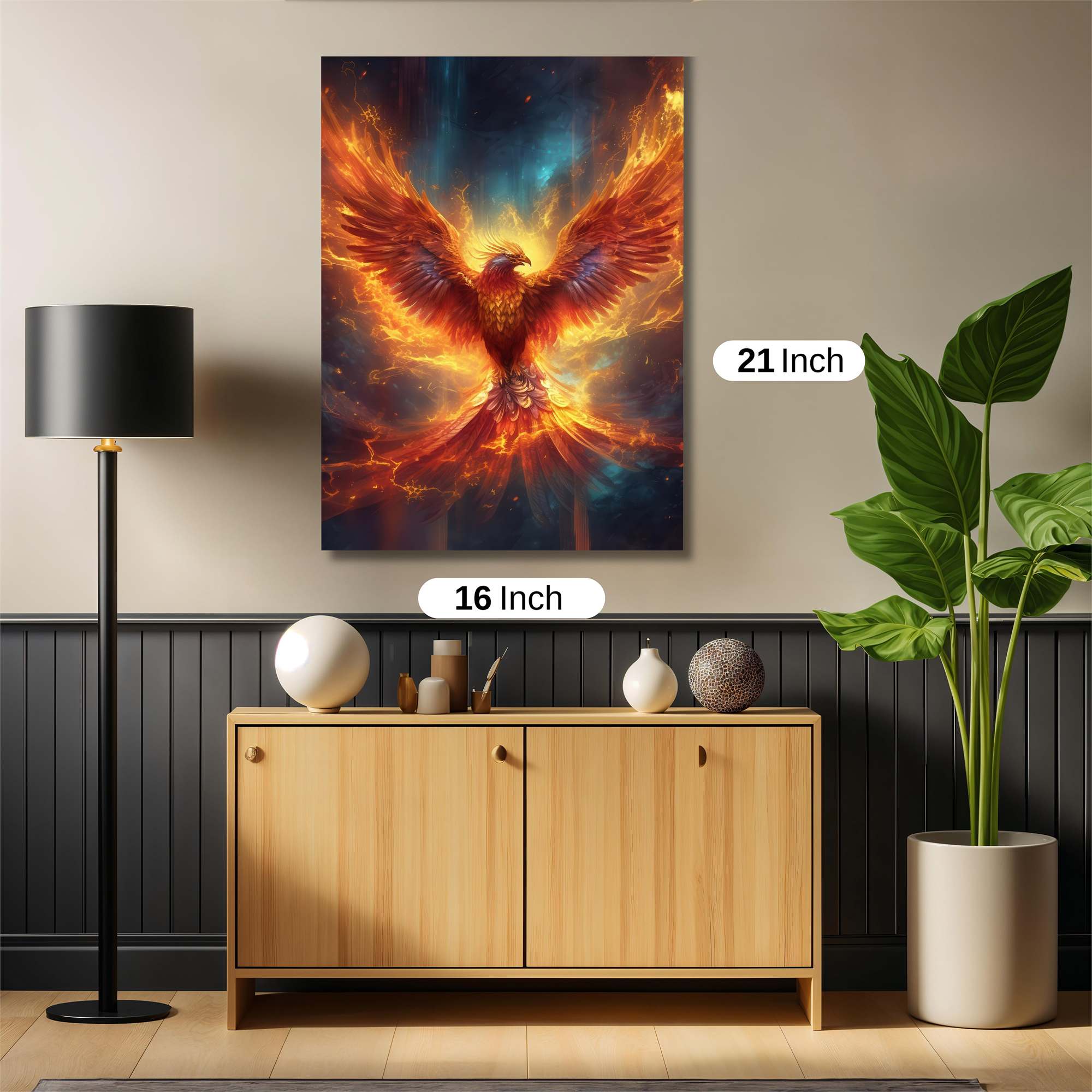 Phoenix Rebirth Safe Wall Magnetic / M