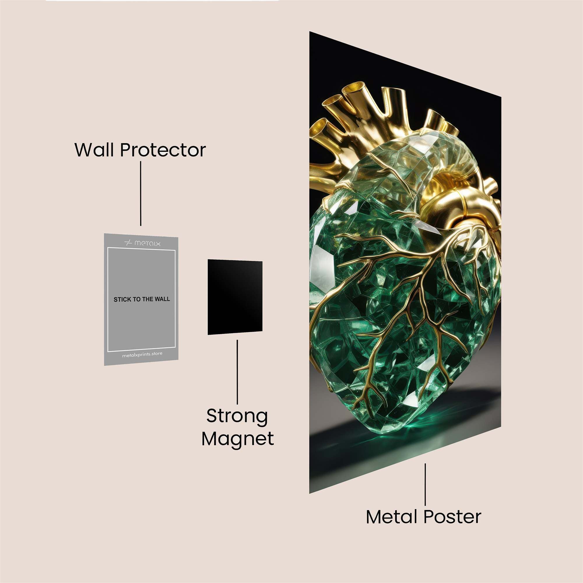 Crystal Passion Safe Wall Magnetic / M