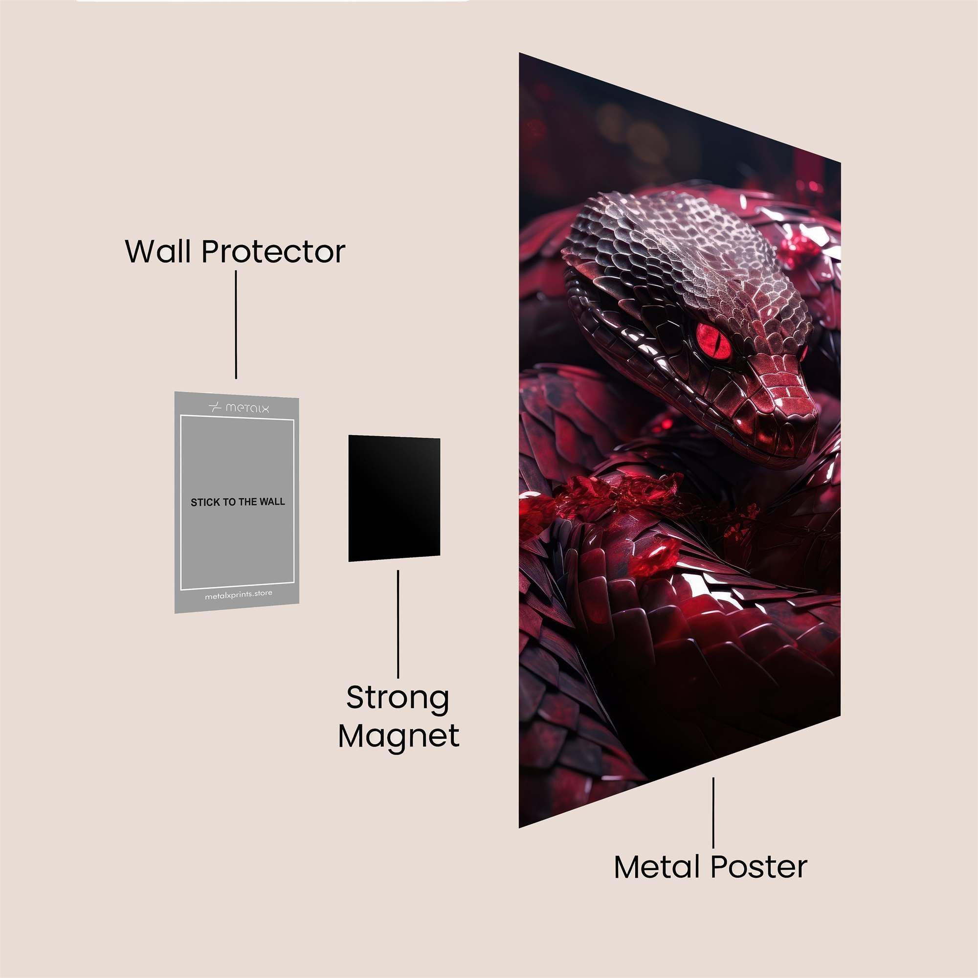 Crimson Menace Safe Wall Magnetic / M