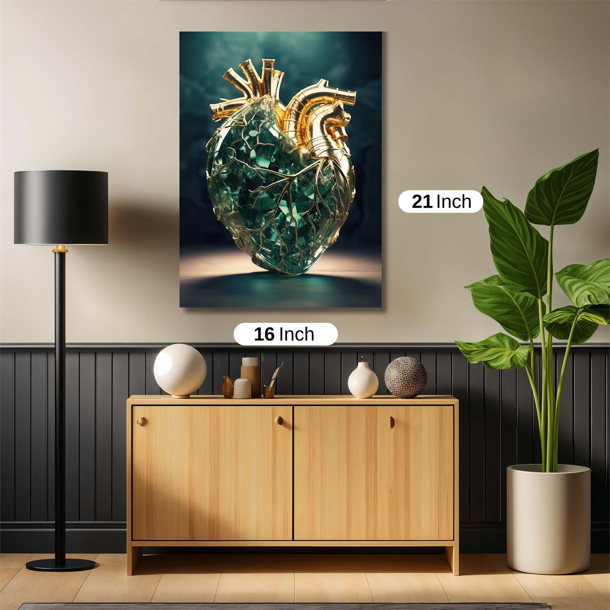 CrystalHeart Safe Wall Magnetic / M