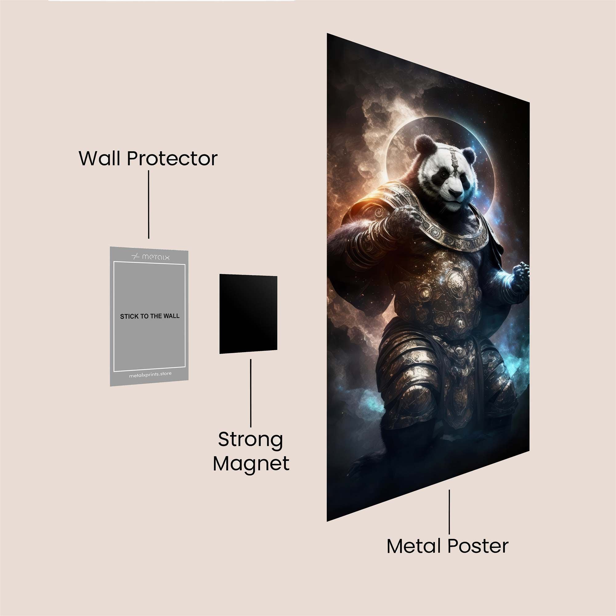 Panda Divine Safe Wall Magnetic / M