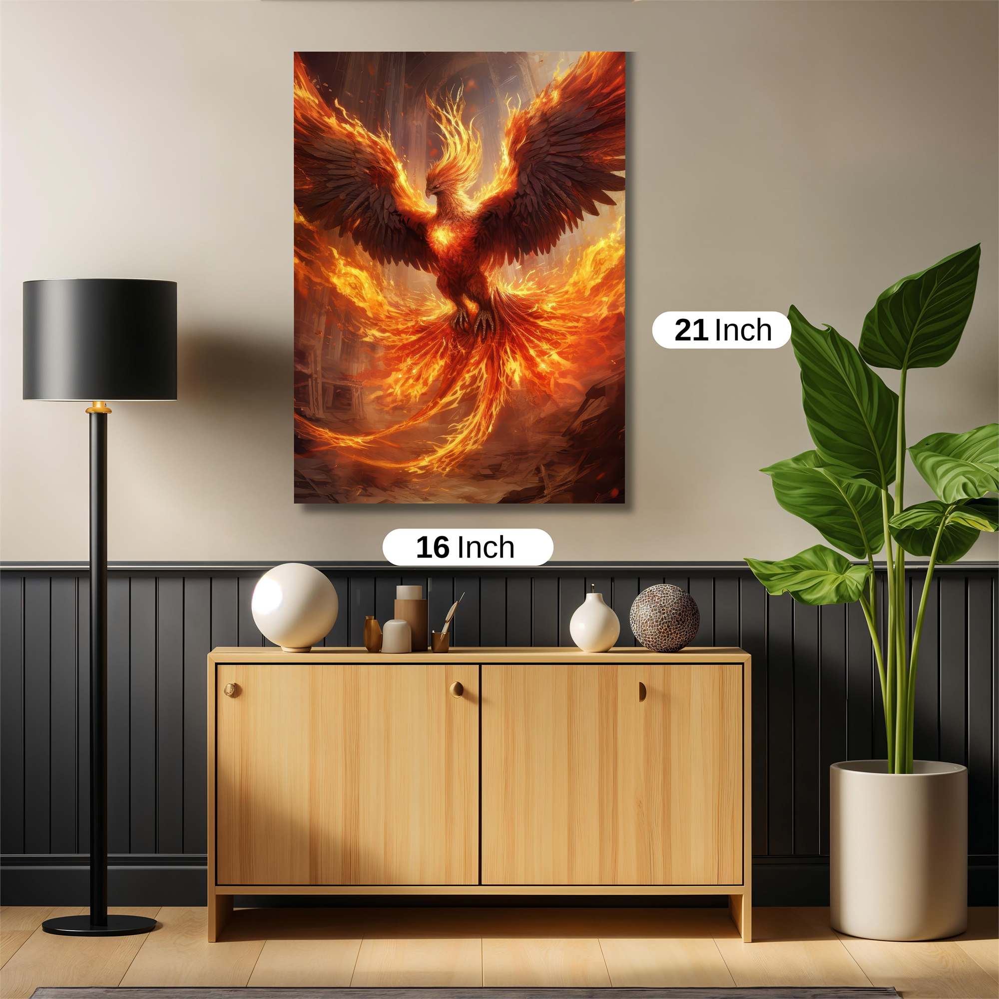 Phoenix Rebirth Safe Wall Magnetic / M