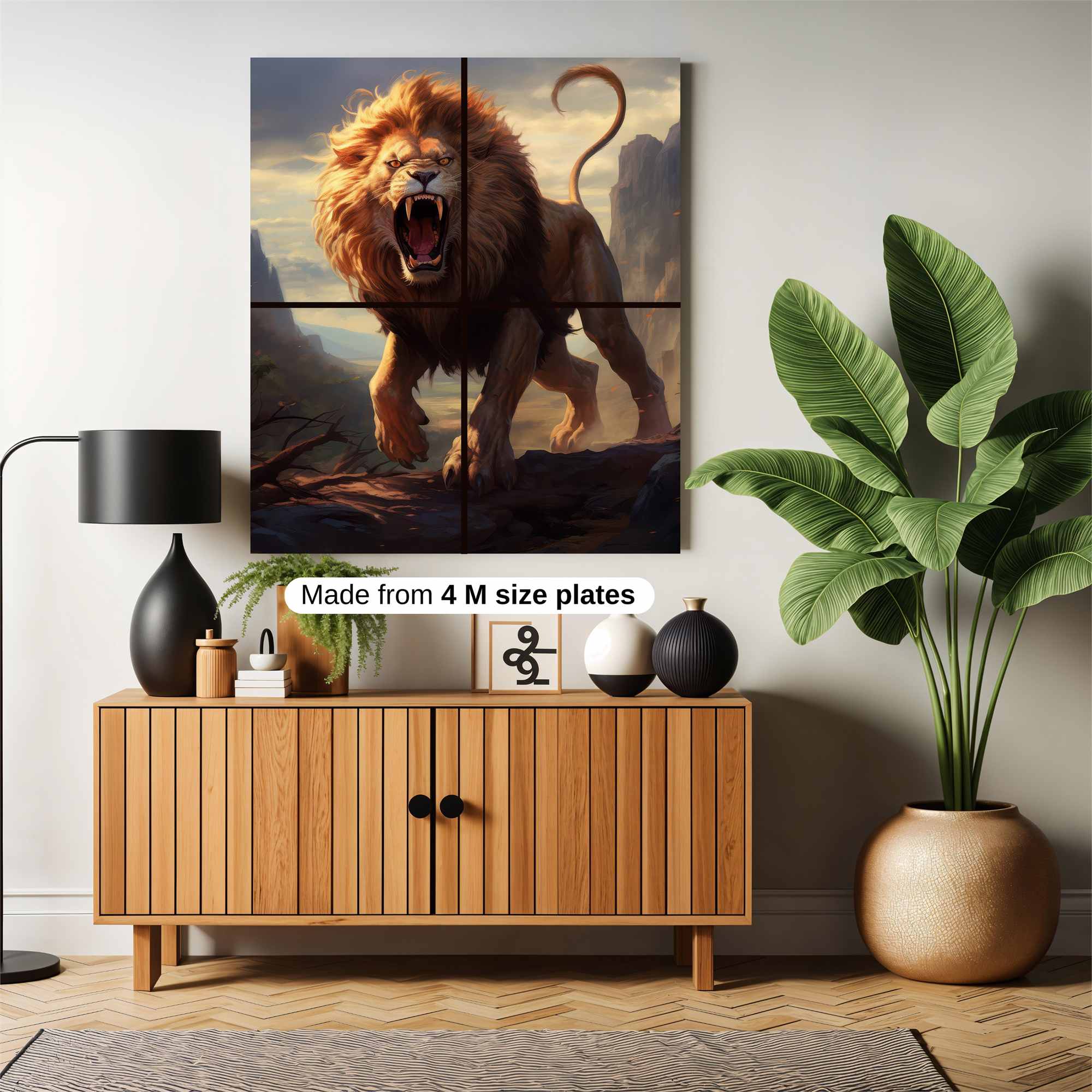 Lion Majestic Safe Wall Magnetic / M