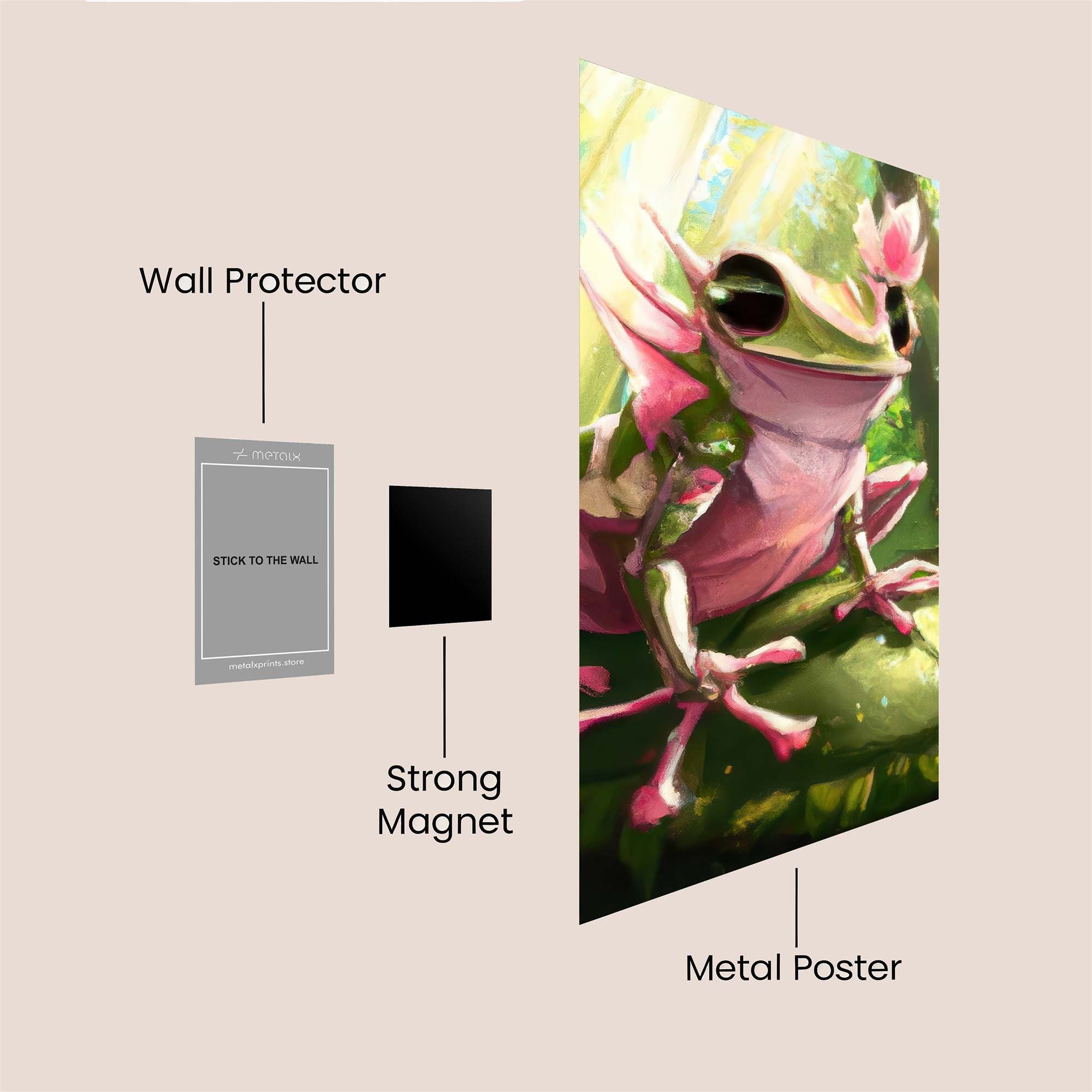 Frog Bliss Safe Wall Magnetic / M