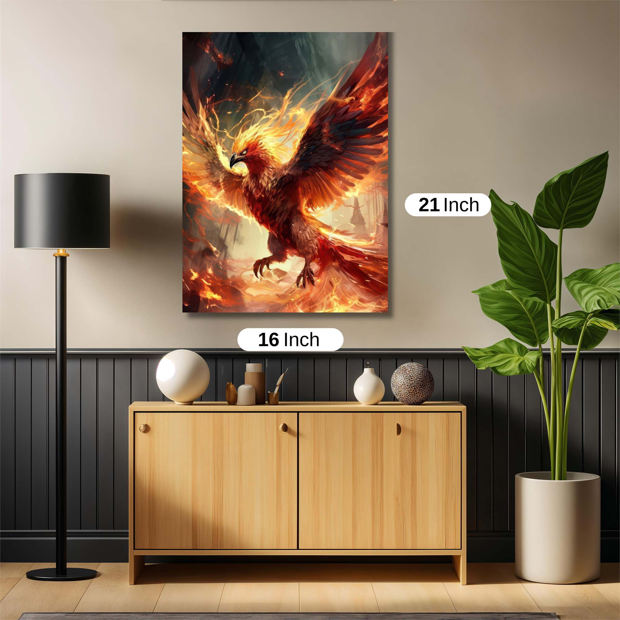 Phoenix Blaze Safe Wall Magnetic / M