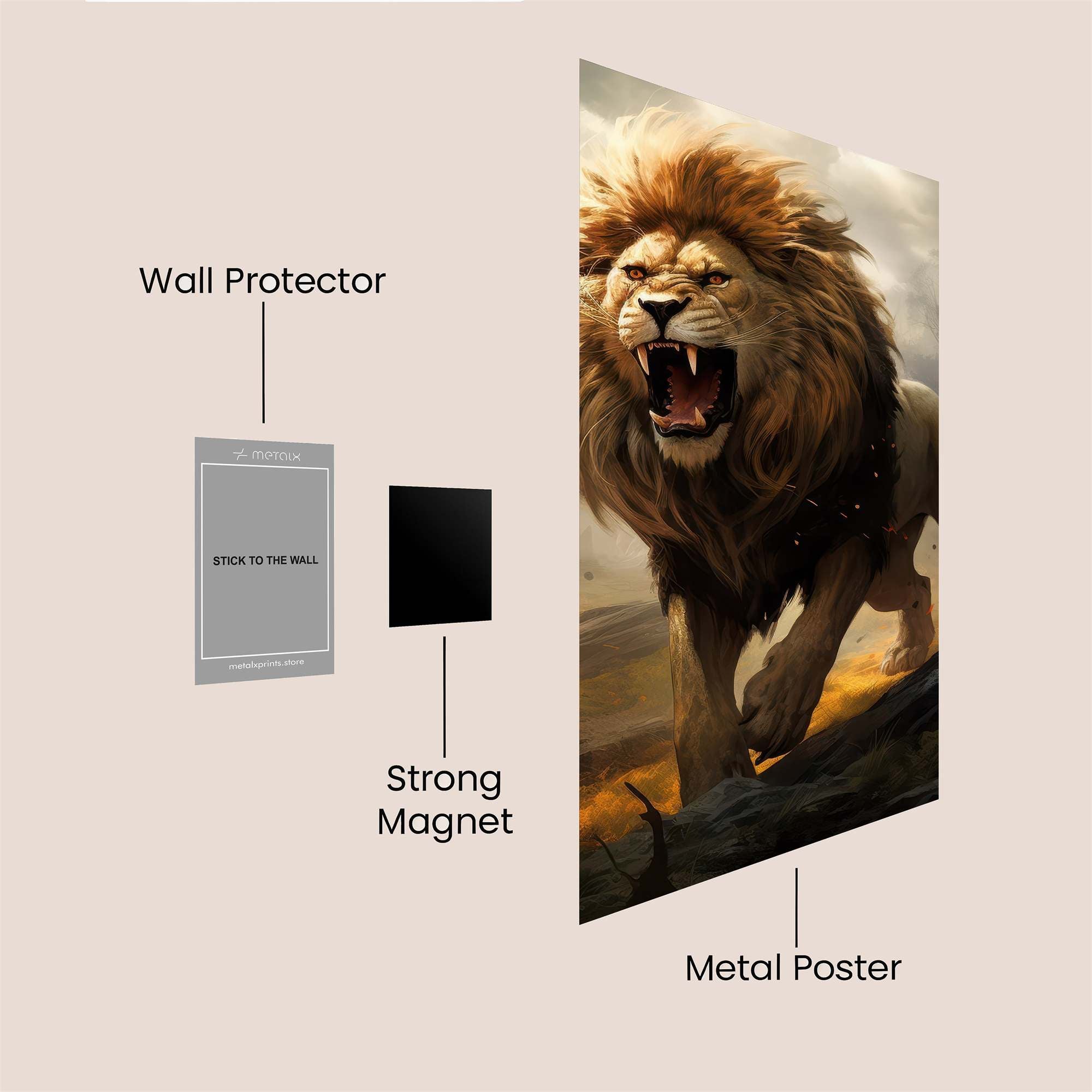 Lion Tempest Safe Wall Magnetic / M