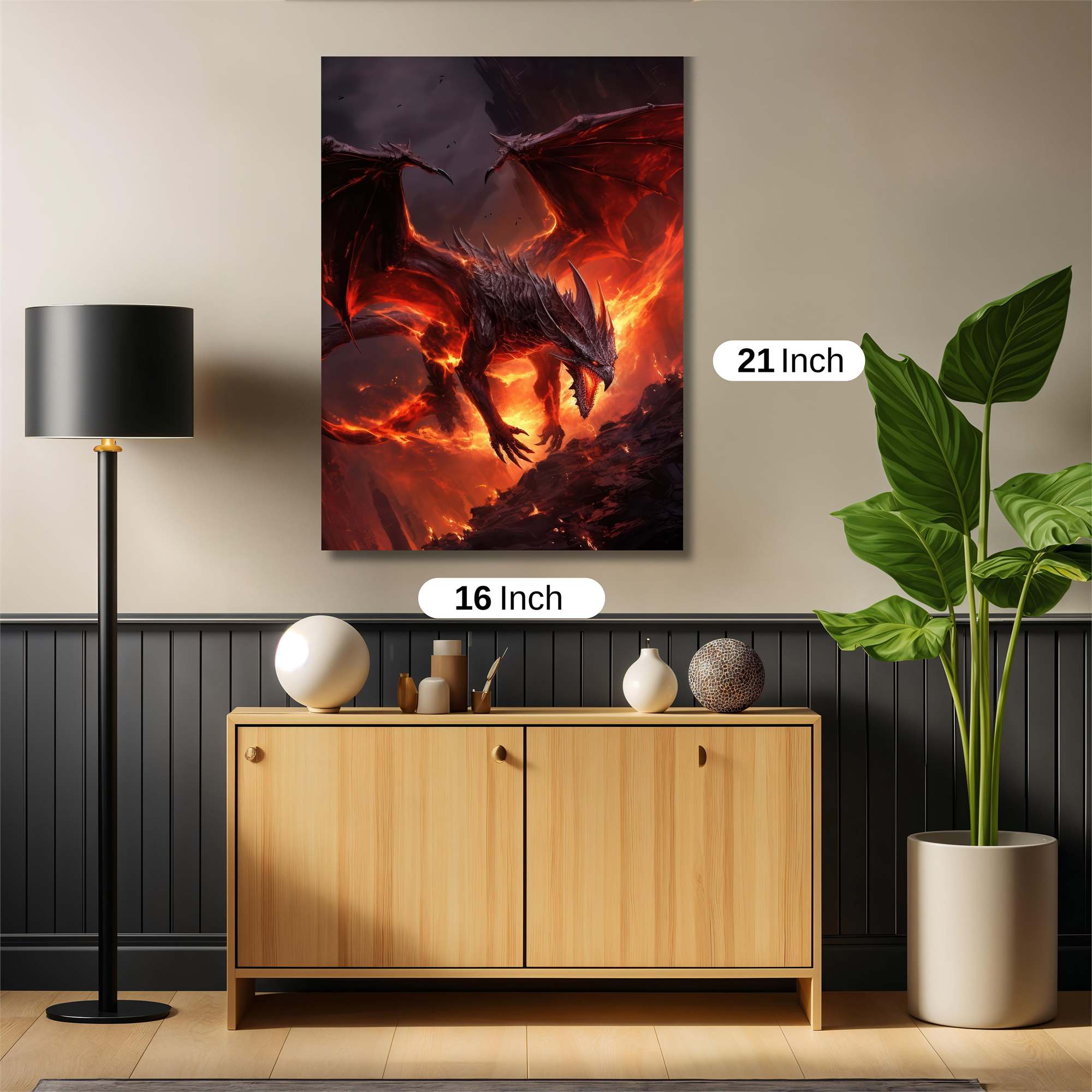 Dragon Inferno Safe Wall Magnetic / M