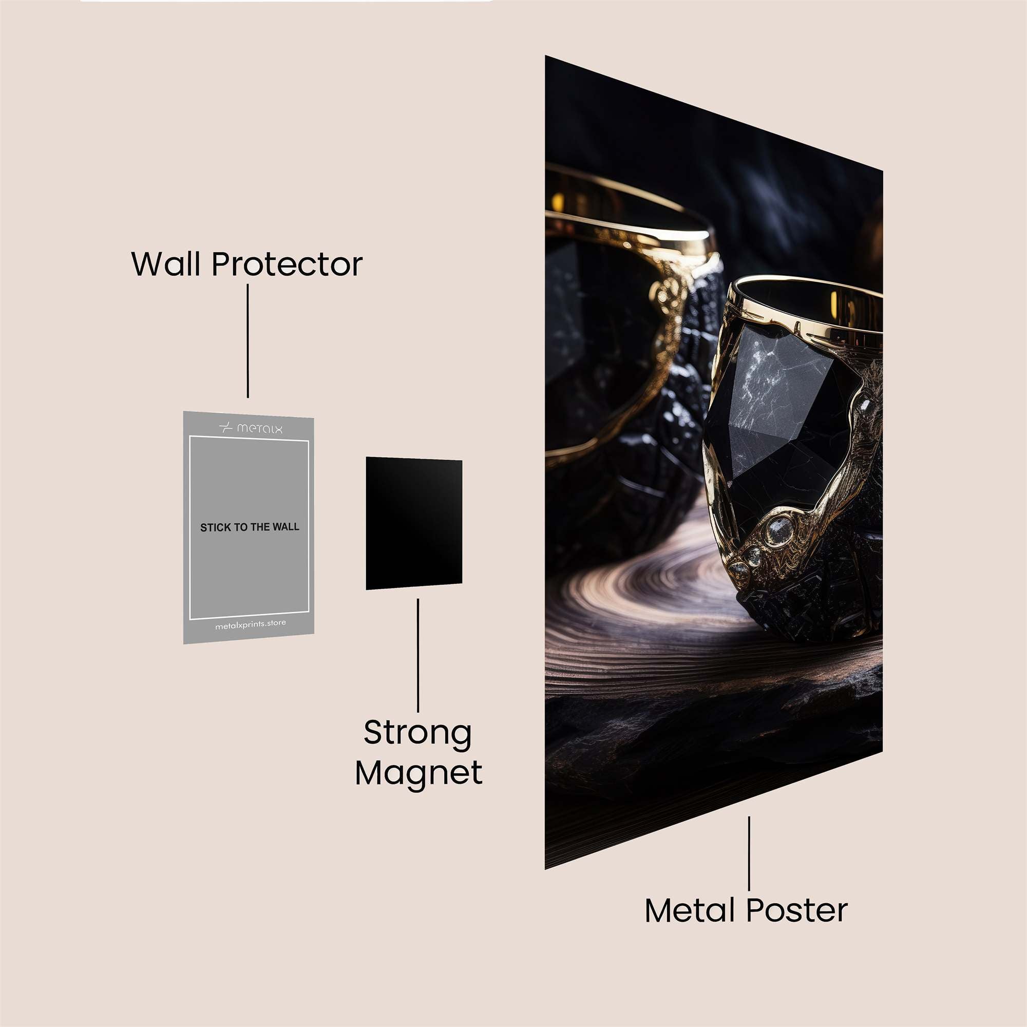 Goblet Enigma Safe Wall Magnetic / M