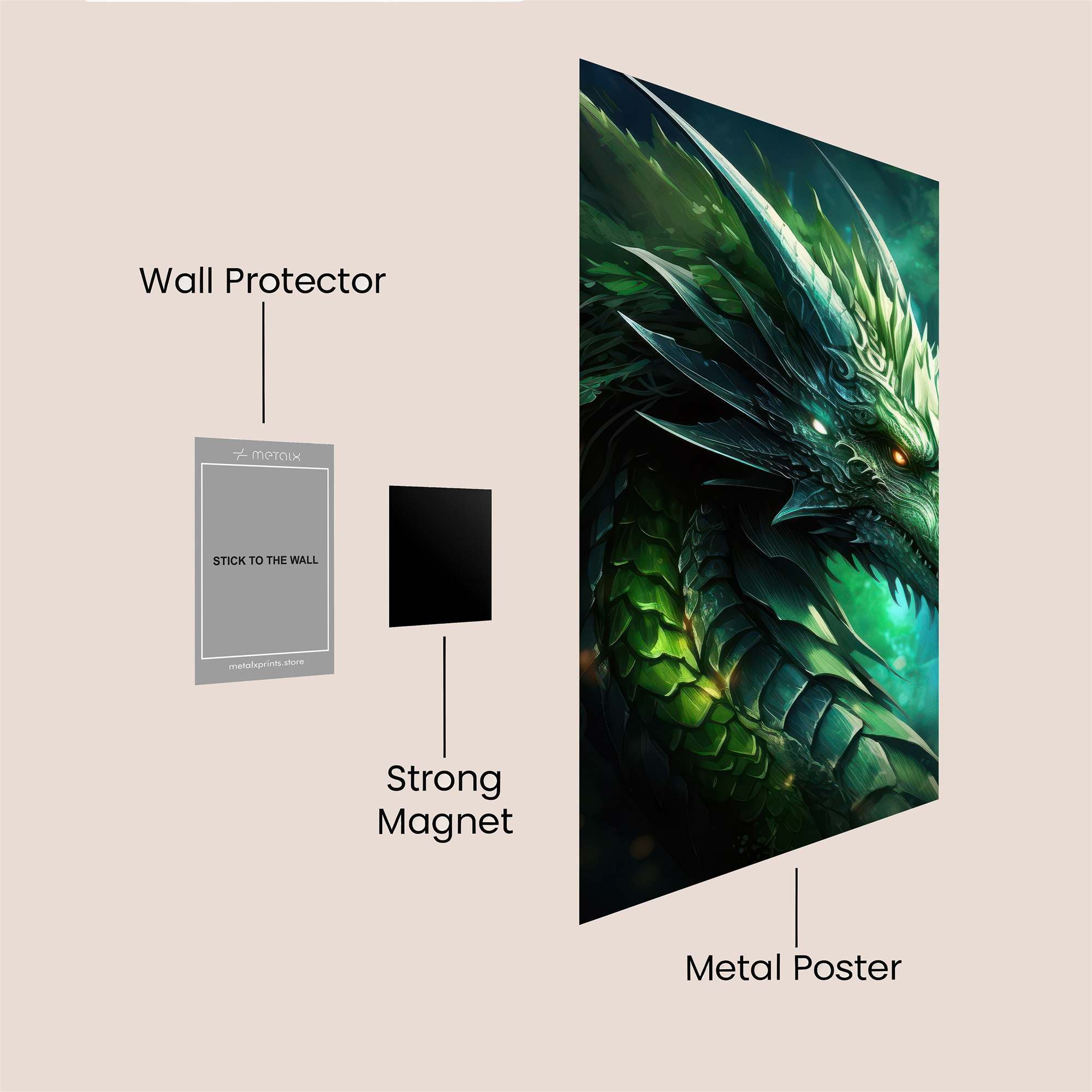Emerald Enigma Safe Wall Magnetic / M