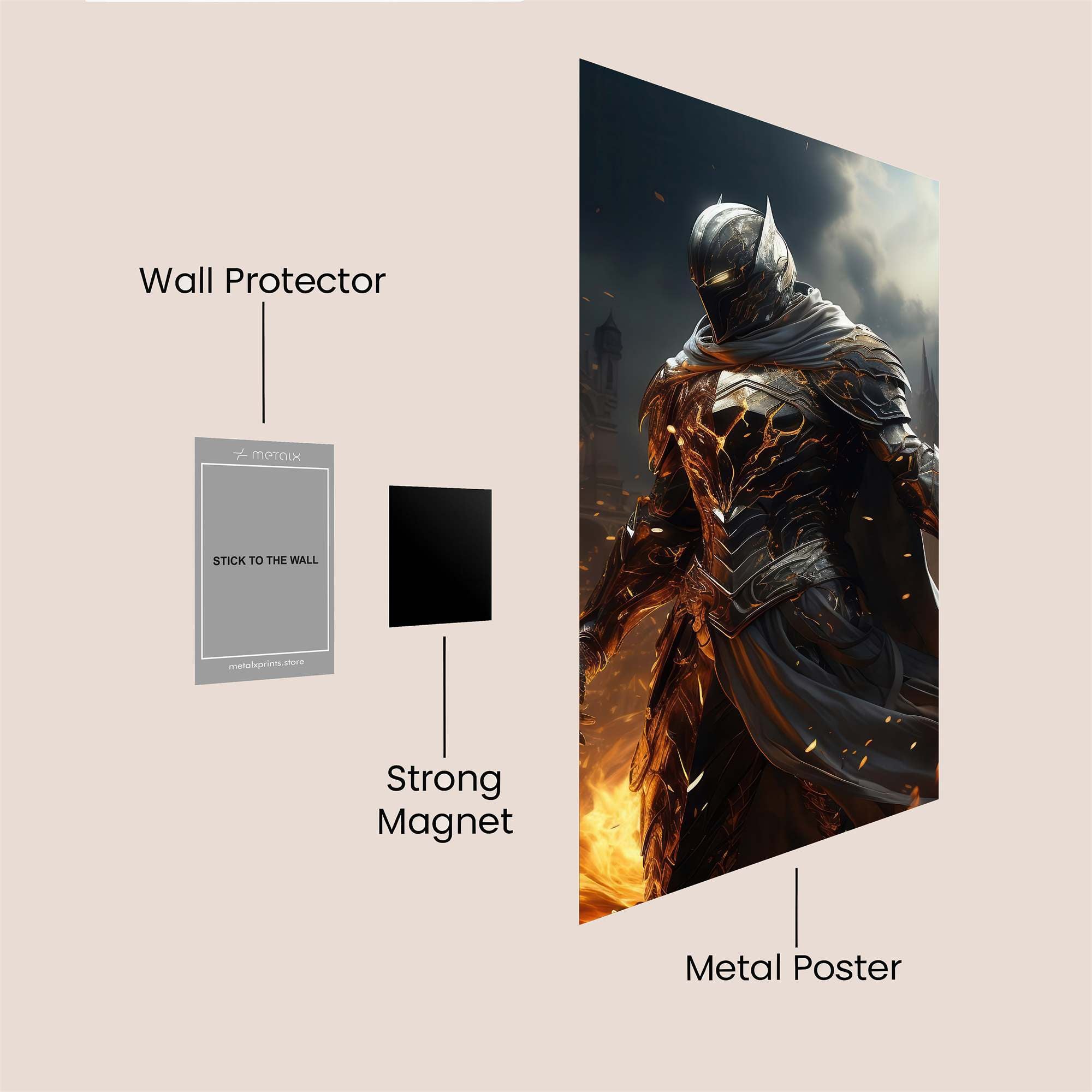 Knight Inferno Safe Wall Magnetic / M