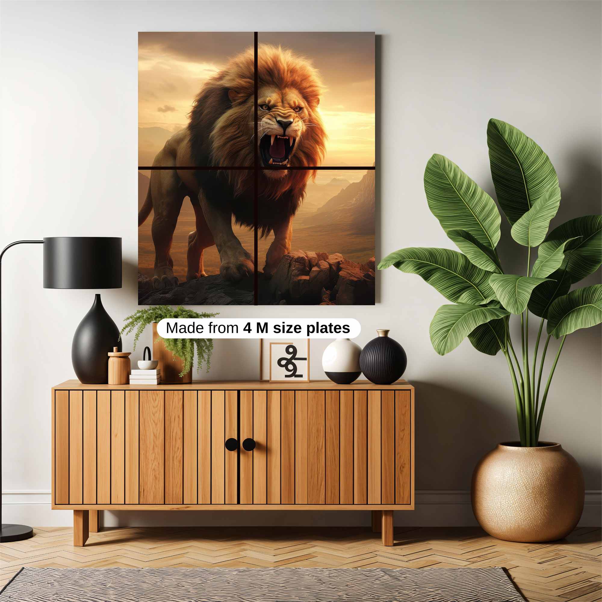 Lion Majestic Safe Wall Magnetic / M