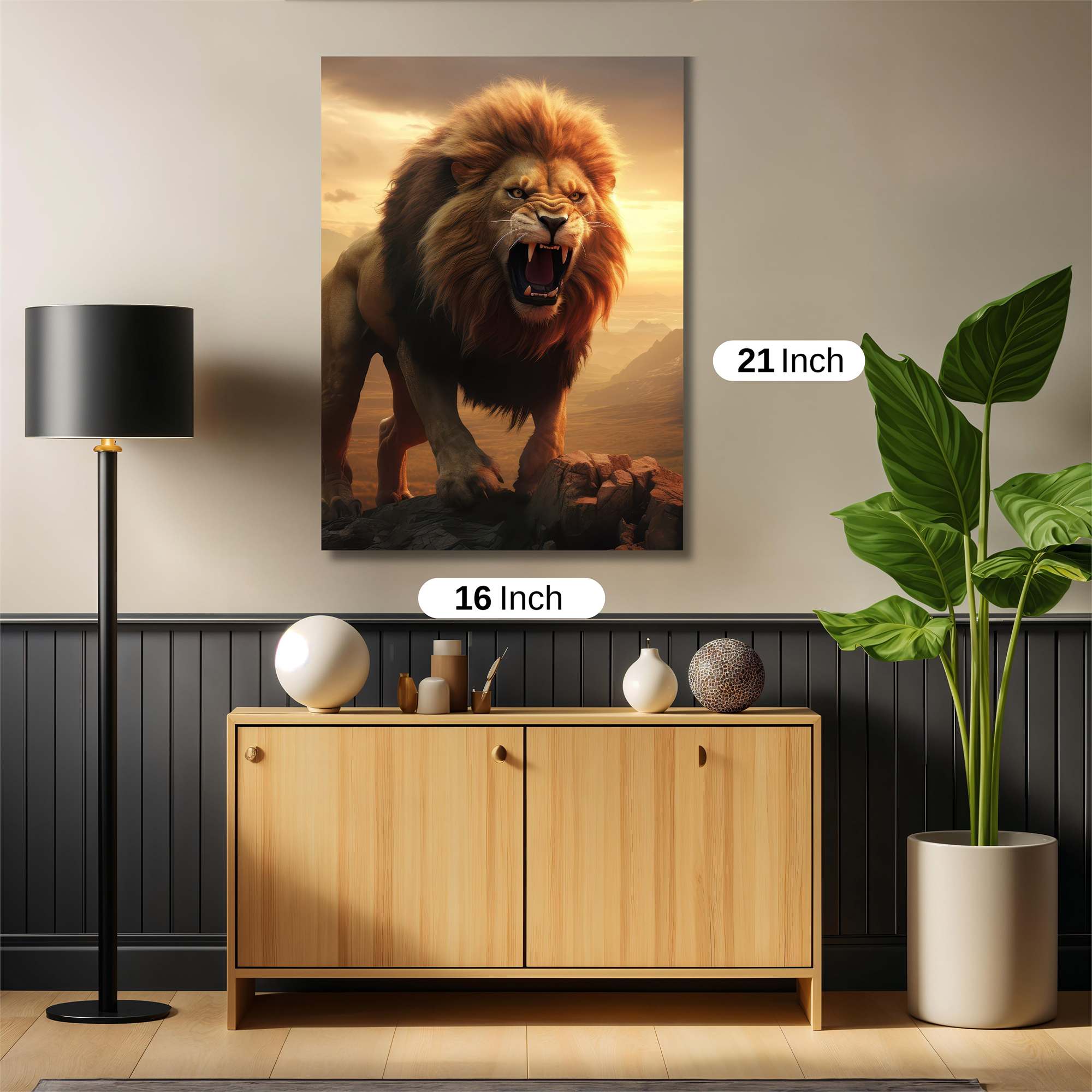 Lion Majestic Safe Wall Magnetic / M