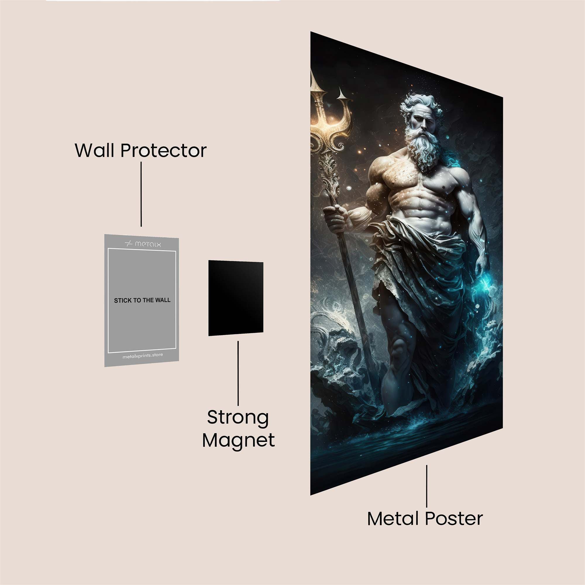 Poseidon Majestic Safe Wall Magnetic / M