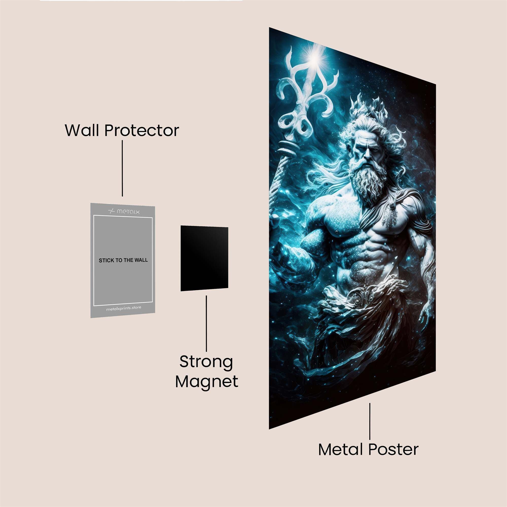 Poseidon Majestic Safe Wall Magnetic / M