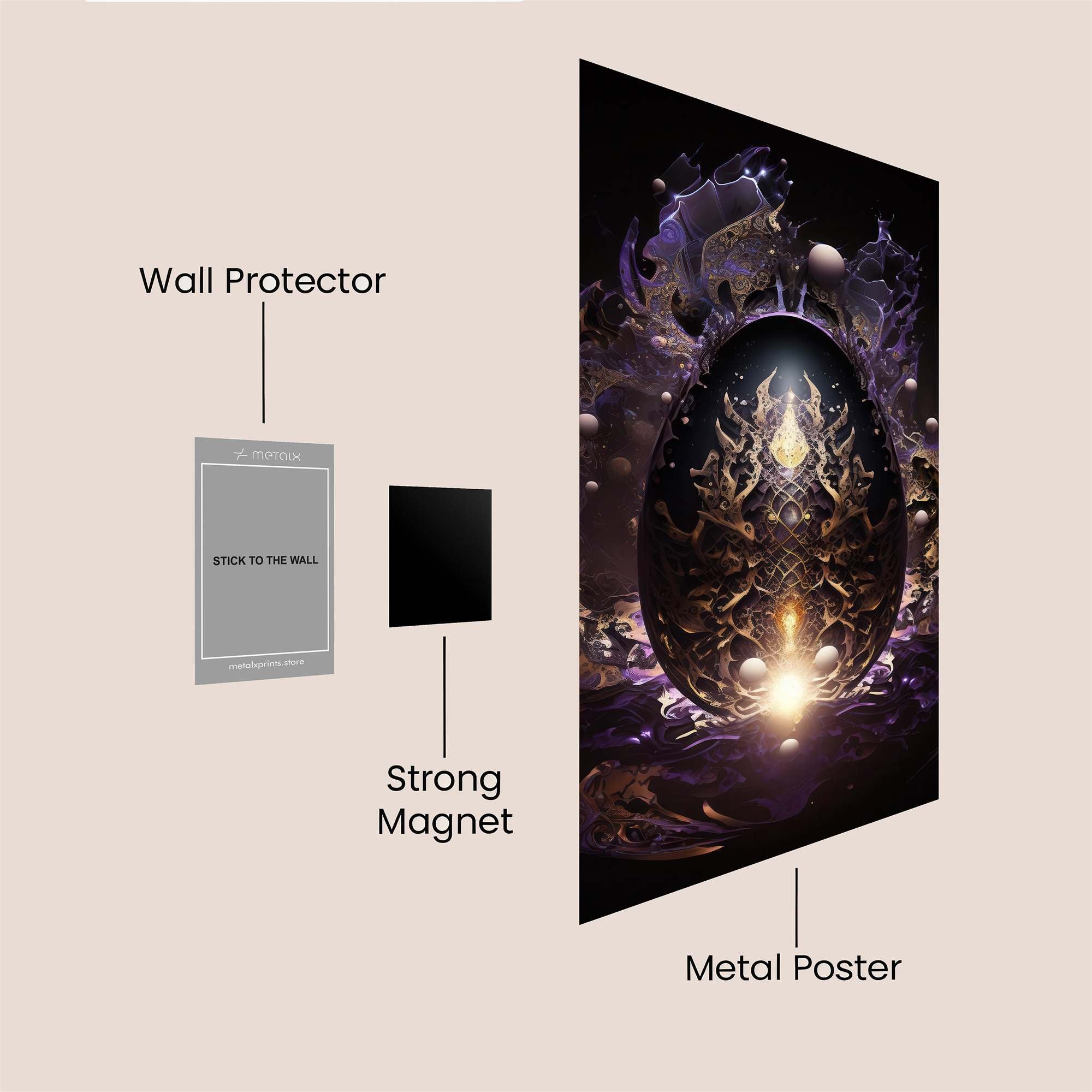 Cosmic Enigma Safe Wall Magnetic / M
