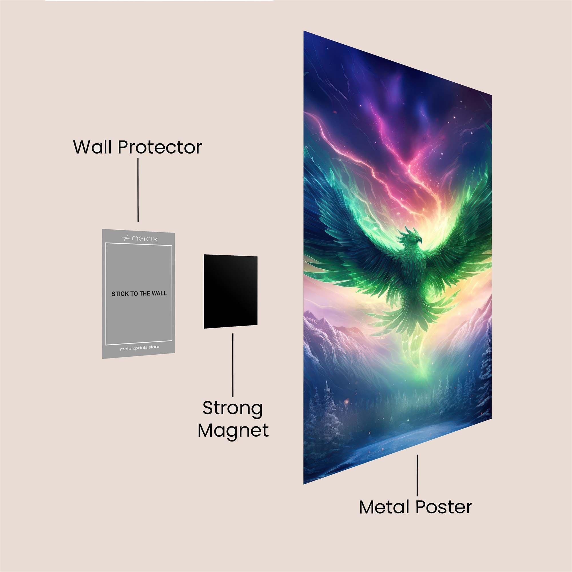 Aurora Majesty Safe Wall Magnetic / M