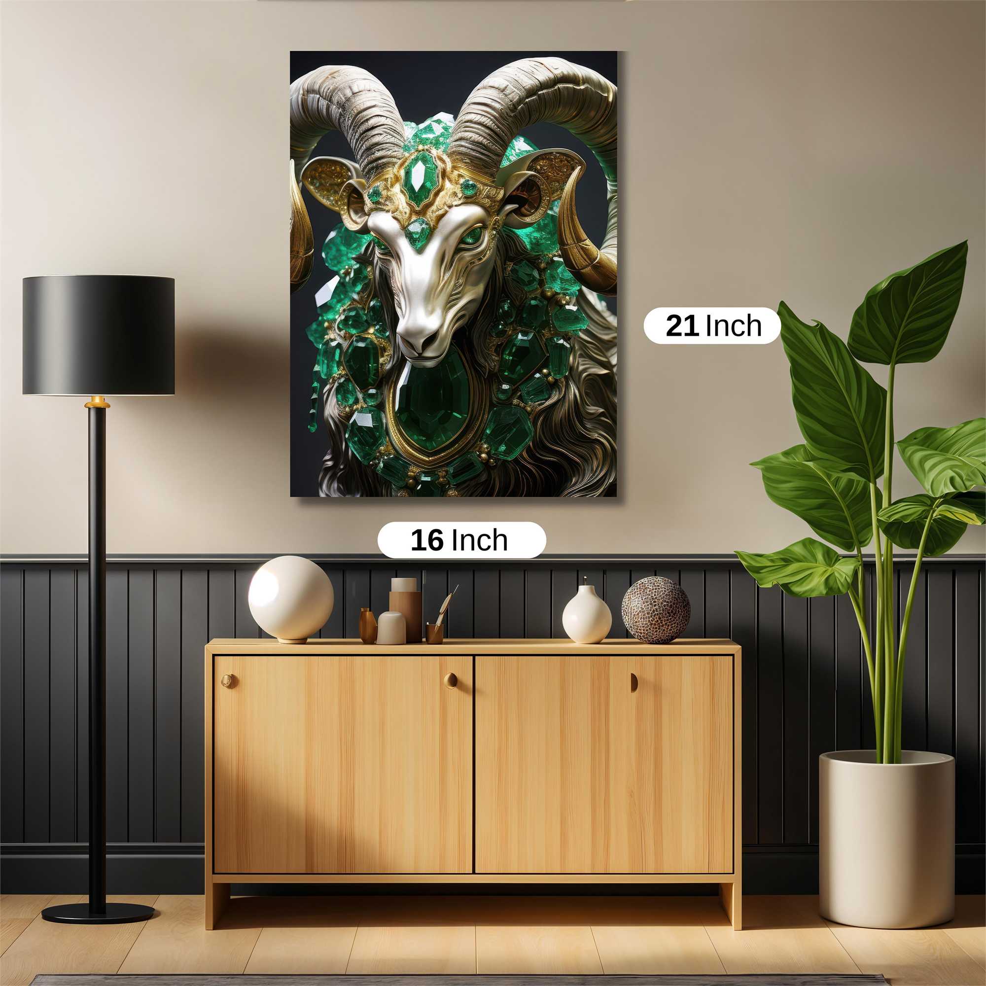 Jeweled Ram Safe Wall Magnetic / M