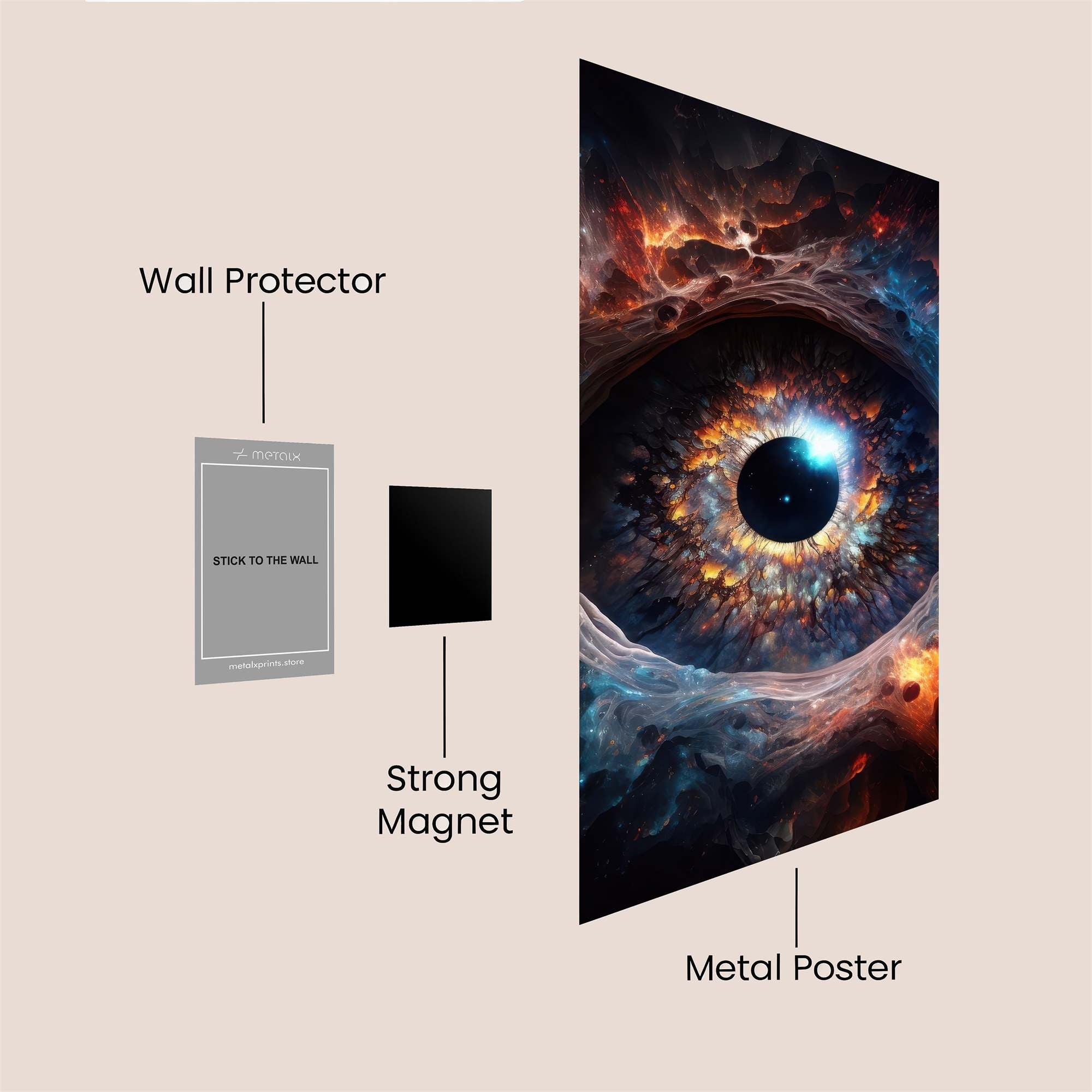 Cosmic Gaze Safe Wall Magnetic / M