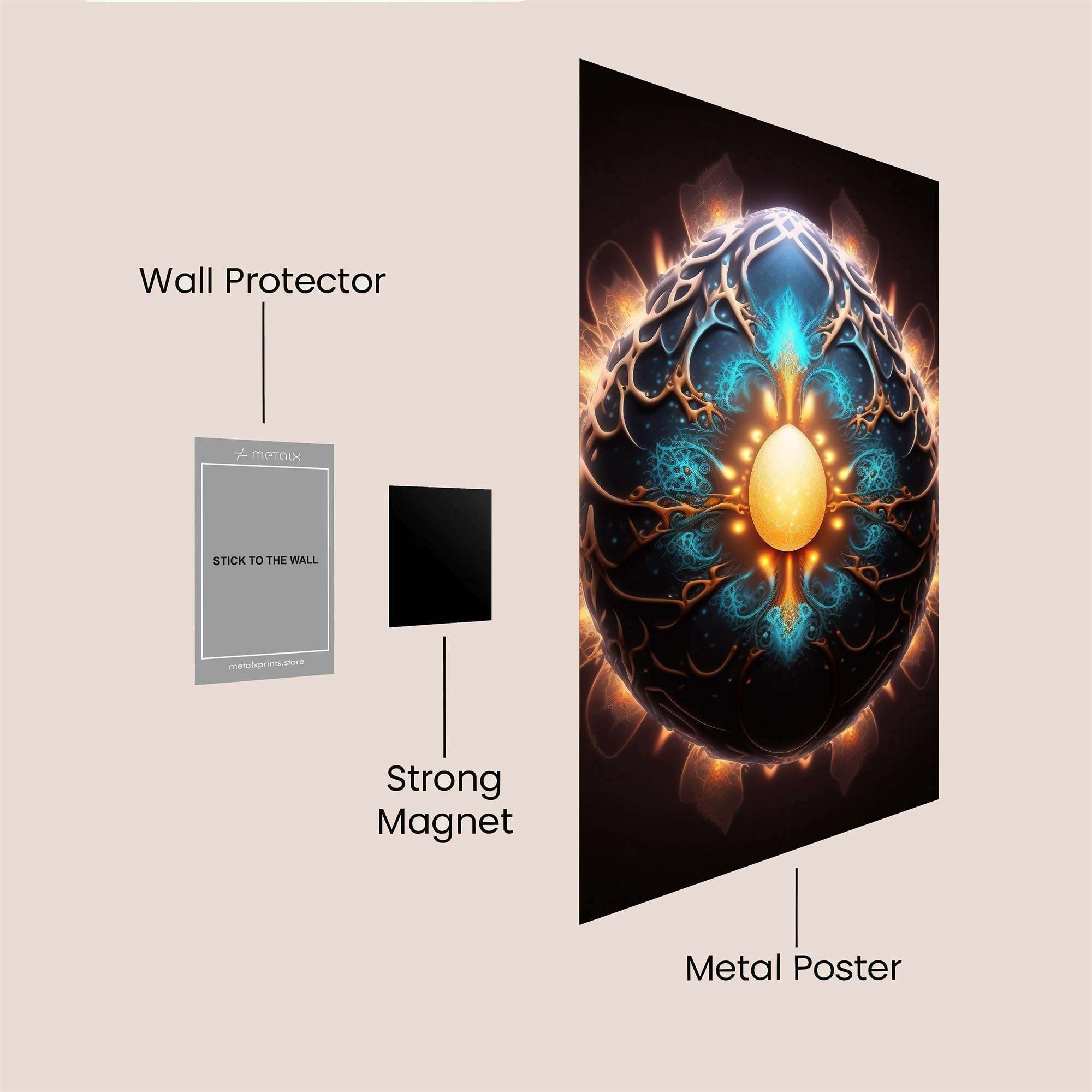 Mystic Radiance Safe Wall Magnetic / M