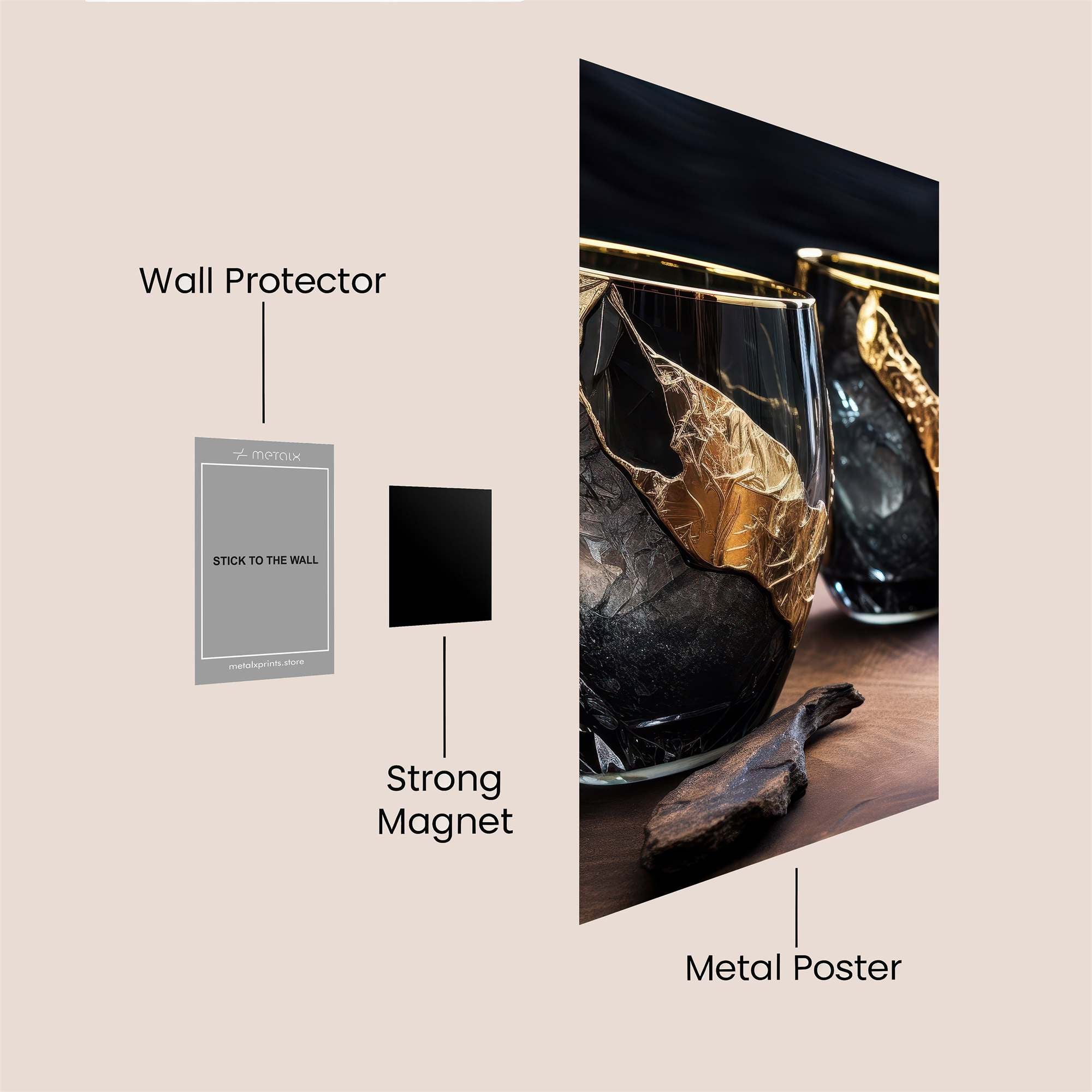 Glasses Regal Safe Wall Magnetic / M