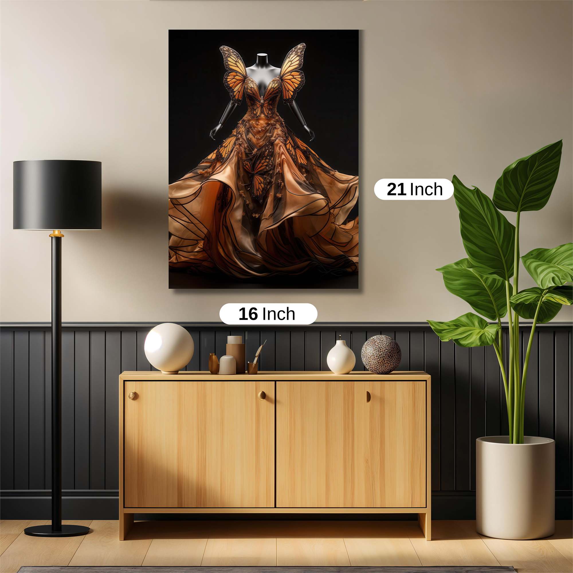 Butterfly Elegance Safe Wall Magnetic / M