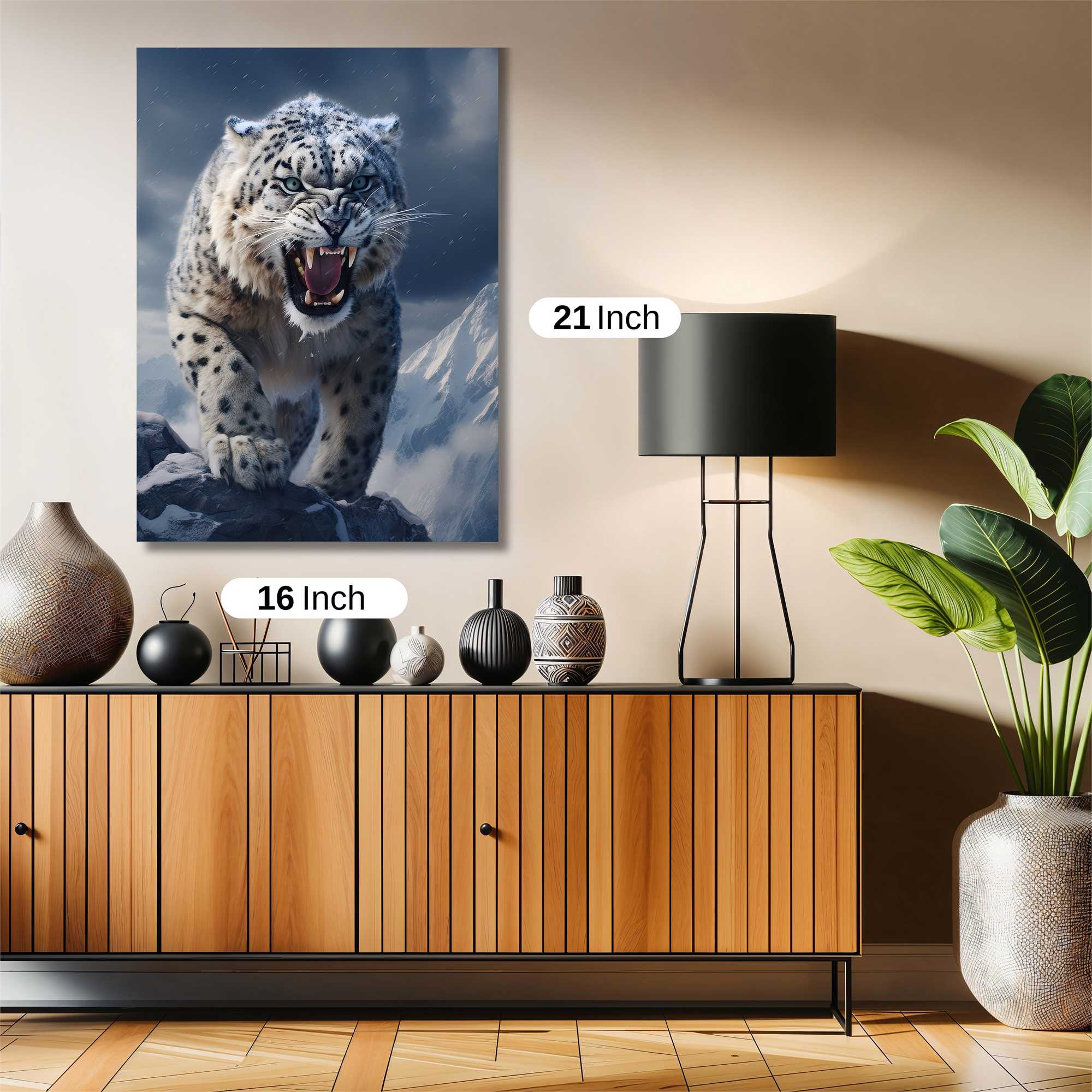 Snow Leopard - Majestic Safe Wall Magnetic / M