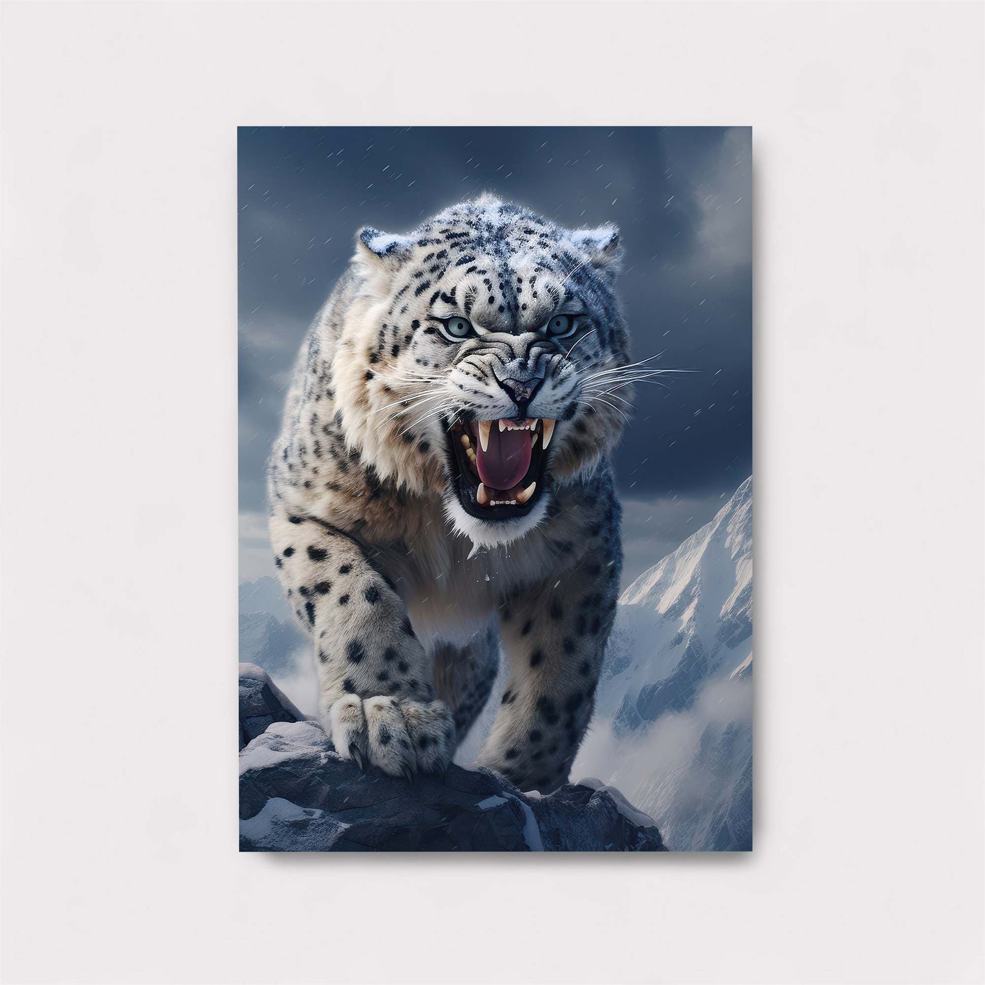 Snow Leopard - Majestic Safe Wall Magnetic / M