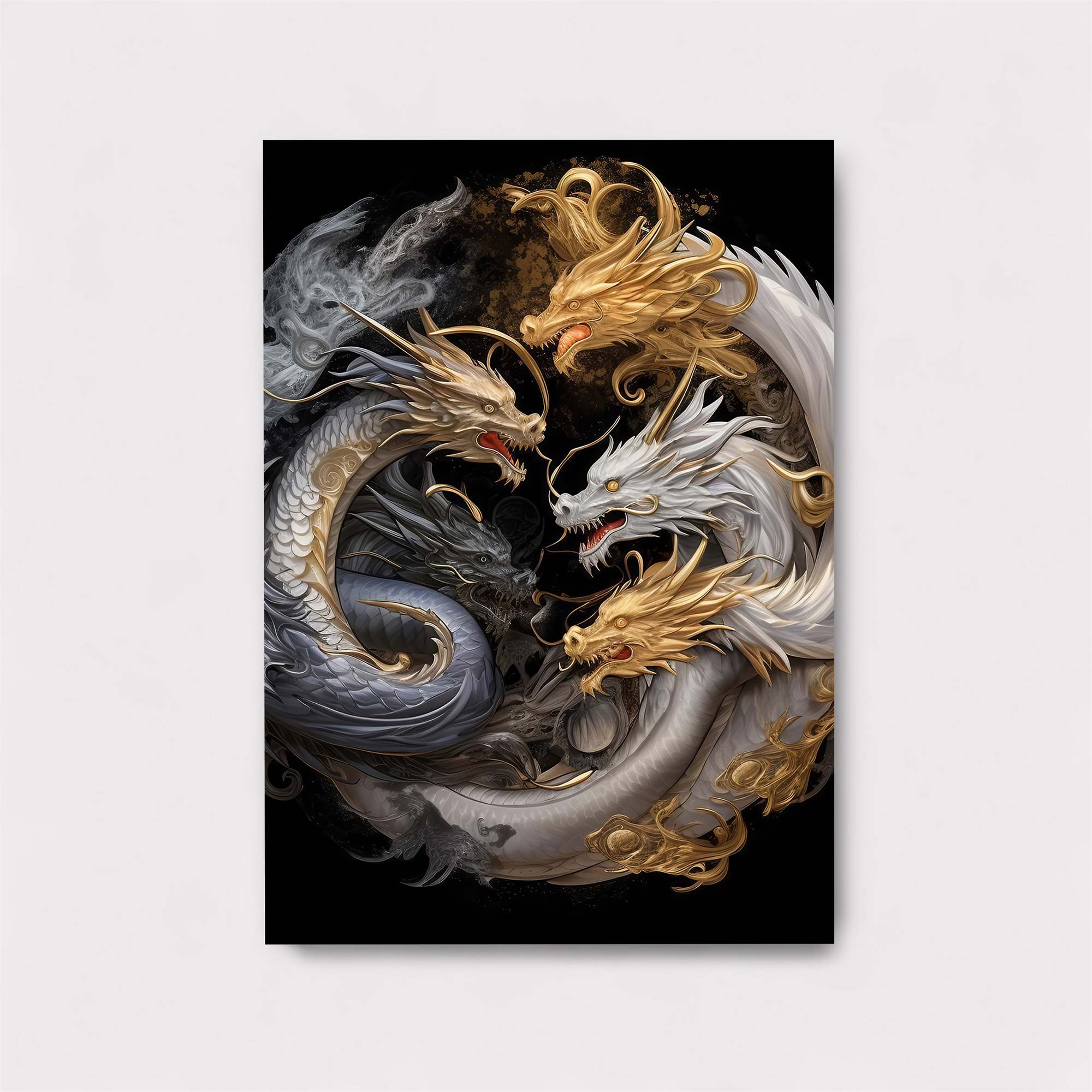 Dragons Entwined Safe Wall Magnetic / M