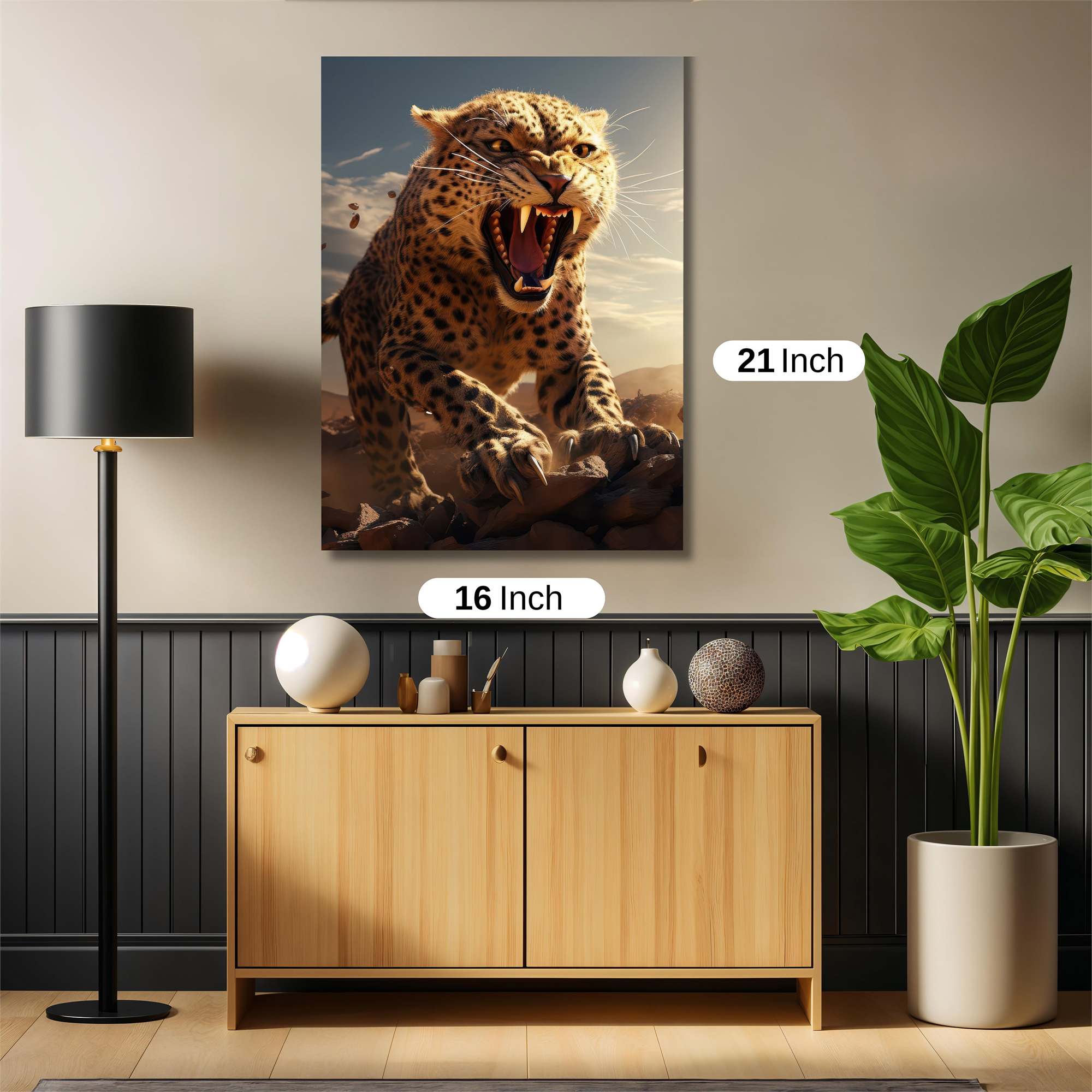 Leopard Fury Safe Wall Magnetic / M